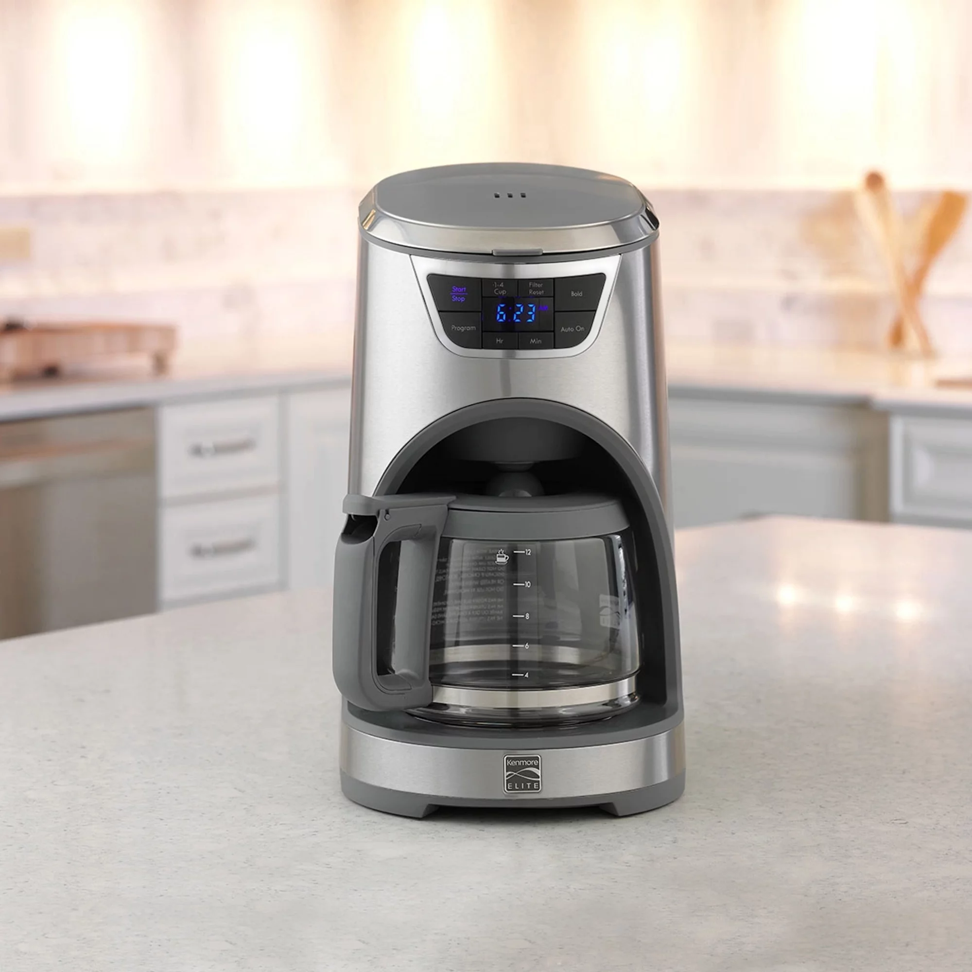 Kenmore Programmable 12 Cup Drip Coffee Maker with Filter