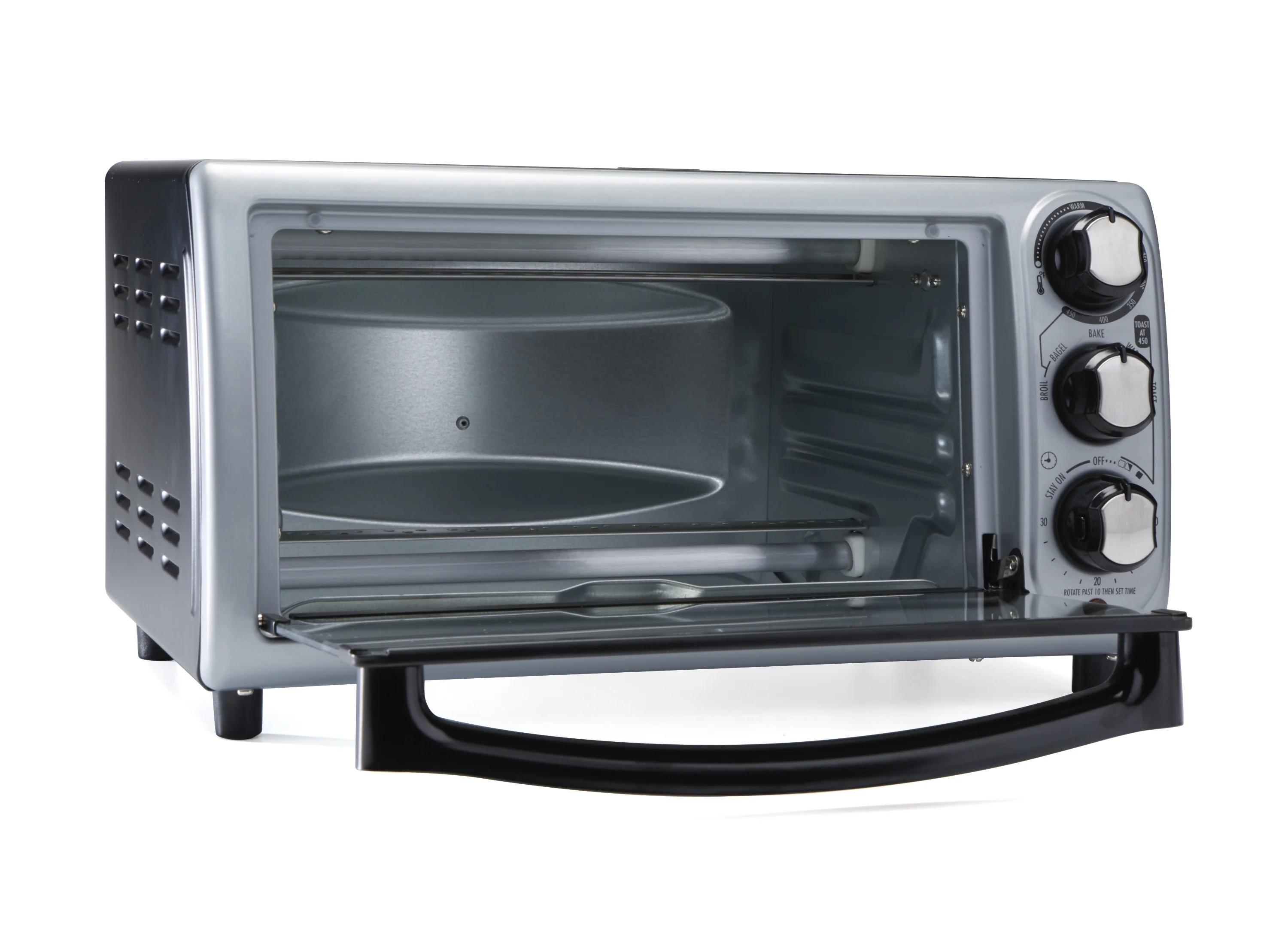 Hamilton Beach Countertop Toaster Oven with Bake Pan, Broil & Bagel Functions, Auto Shutoff, Stainless Steel, 31142