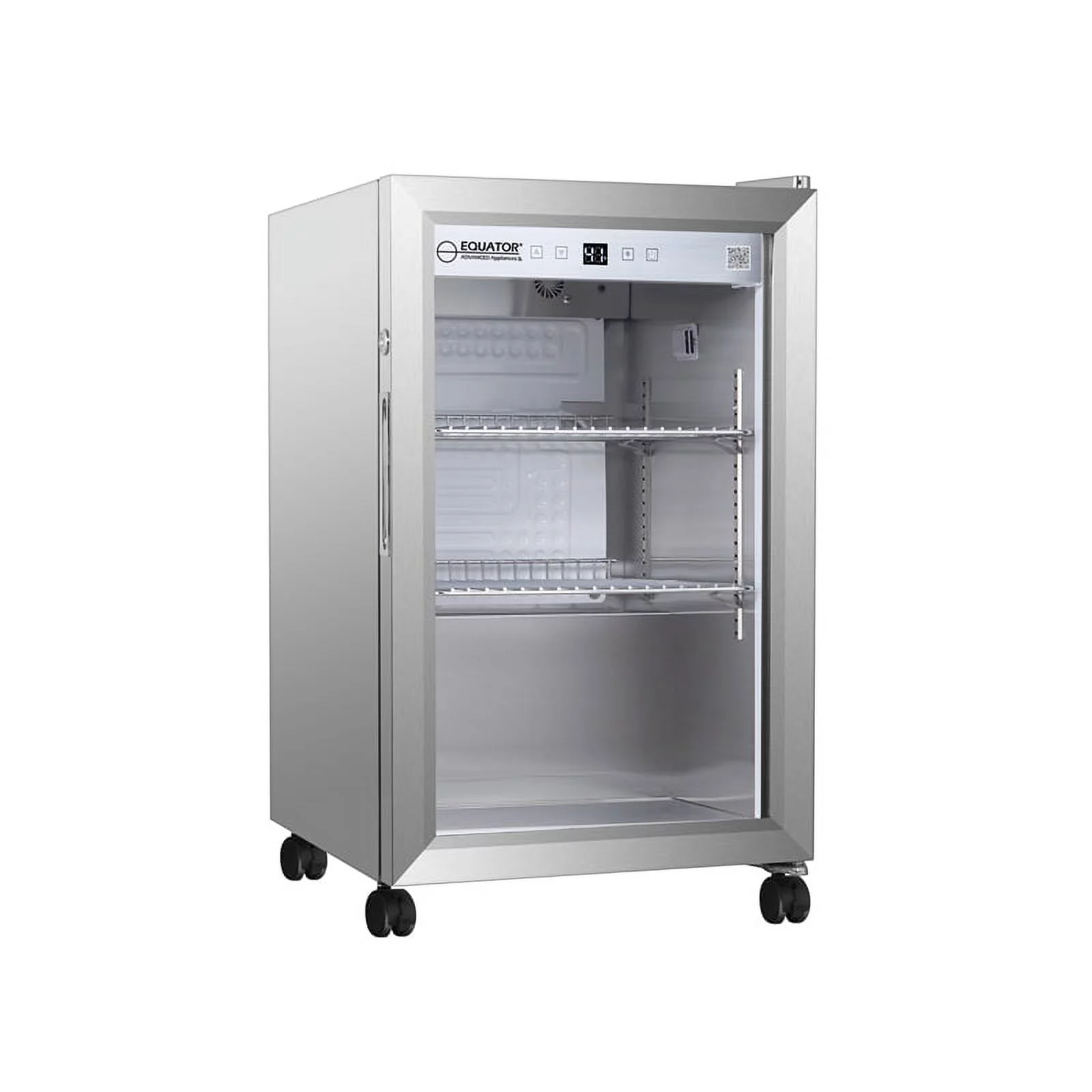 Equator Advanced Appliances LED Display Outdoor Refrigerator in White