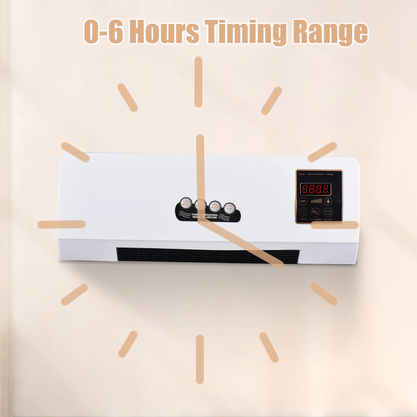 Andoer Electric Fan,Function And Wall Heater Fan Air Conditioner And Heater Wall Mounted 1800w 2-in-1 Function Dual Use Wall With Remote Dormitory Heater With Heater And Combo 1800w 2-in-1 Fan Combo