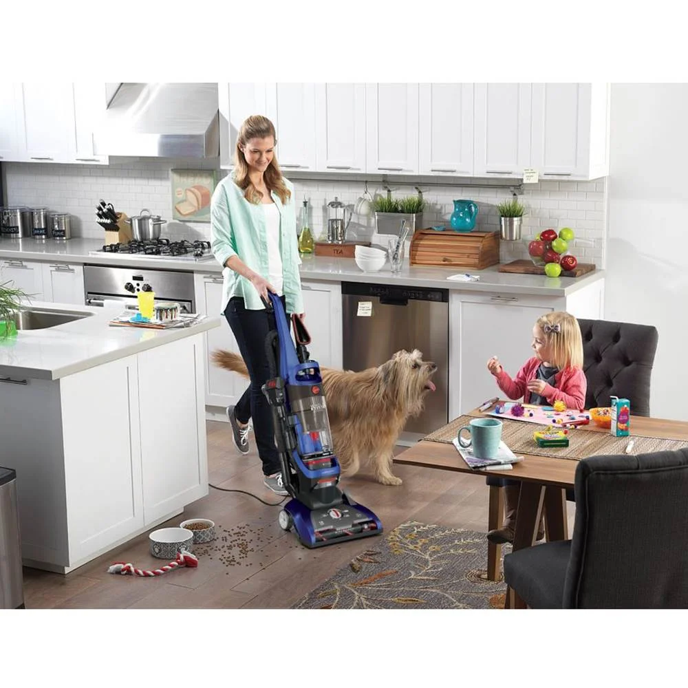 Hoover WindTunnel 2 Whole House Rewind Bagless Upright Vacuum, Blue