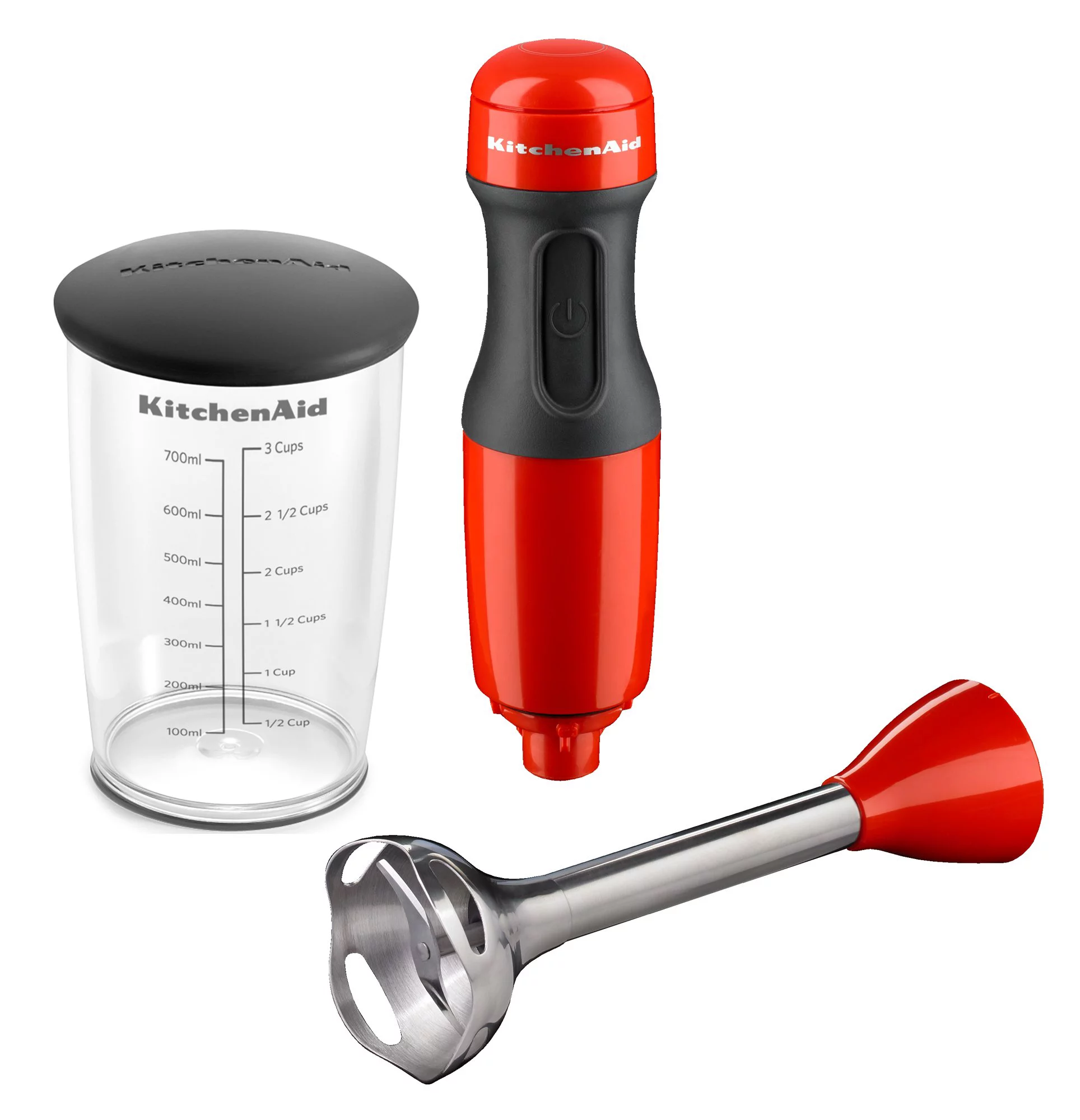 KitchenAid KHB1231HT 2-Speed Hand Blender, Hot Sauce