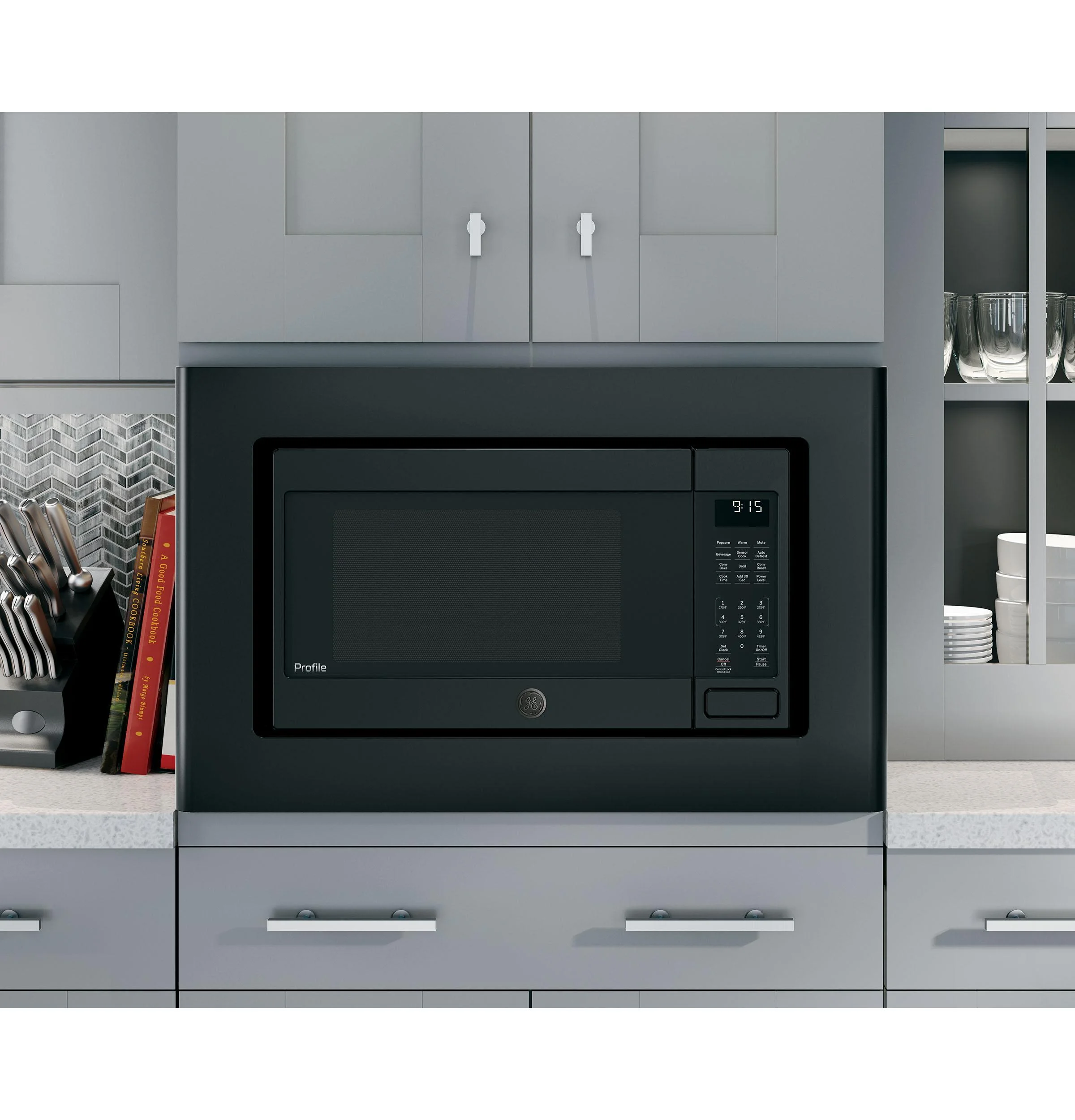 GE JX9152DJBB Microwave Optional 27' Built-In Trim Kit, Black