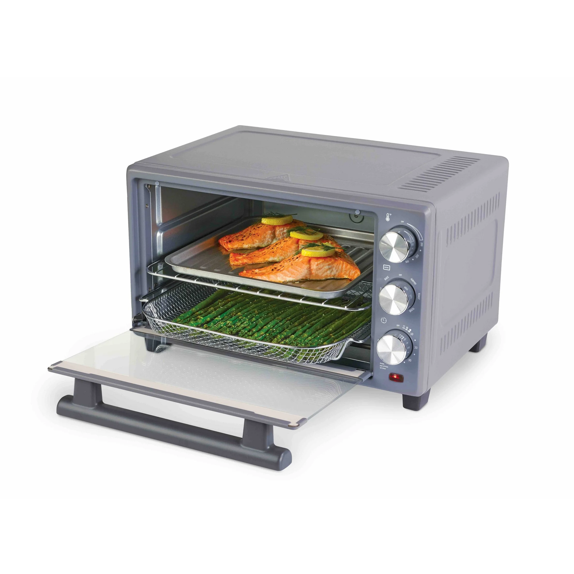 22L Air Fryer Toaster Oven - Cool Gray