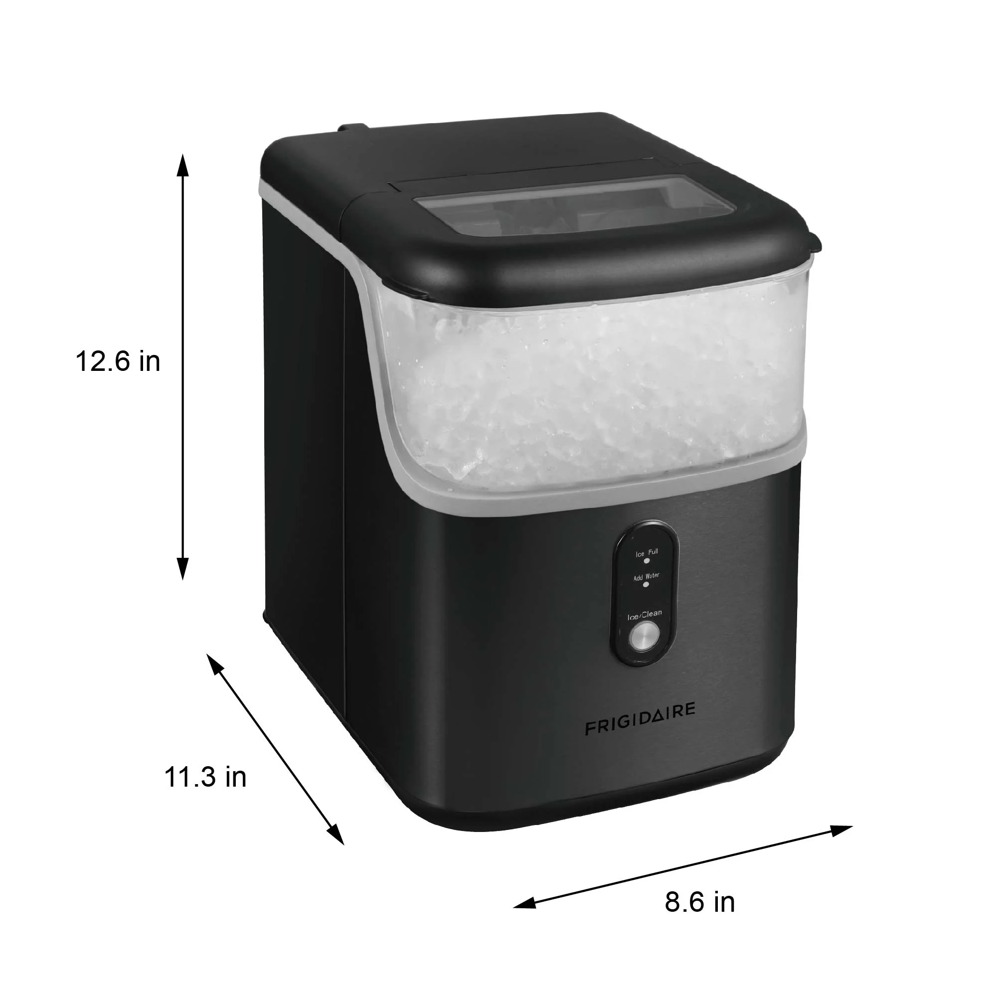 Frigidaire 33 Lbs. Nugget Ice Maker - BLACK Stainless Steel, EFIC228