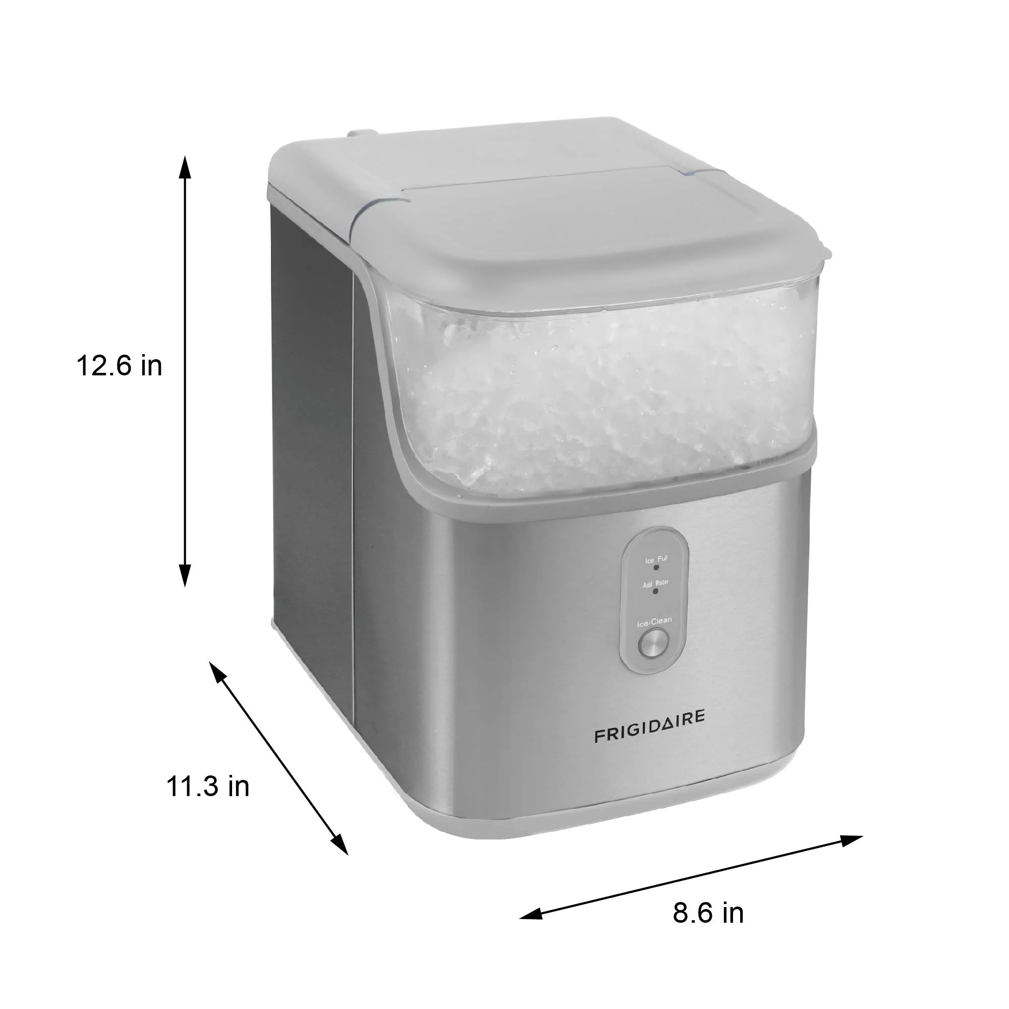 Frigidaire 33 lbs. Premium Nugget Ice Maker - Stainless Steel, EFIC228