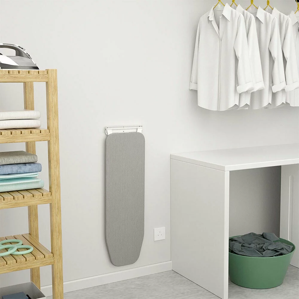 Folding Compact Ironing Board Wall-Mounted Ironing Station Space Saver 39'x12' Folding Iron Board Wall-Mounted Ironing Board Ironing Station 100*70*30cm Folding Ironing Board Hanging Ironing Table
