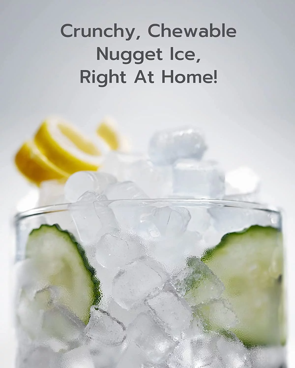 FOHERE Nugget Ice Maker for Countertop, 35 Lbs. Ice in 24 Hrs, Self-cleaning Pellet Ice Maker Machine 3L with LED Control Panel Perfect for Parties Mixed Drinks, Stainless Steel, New