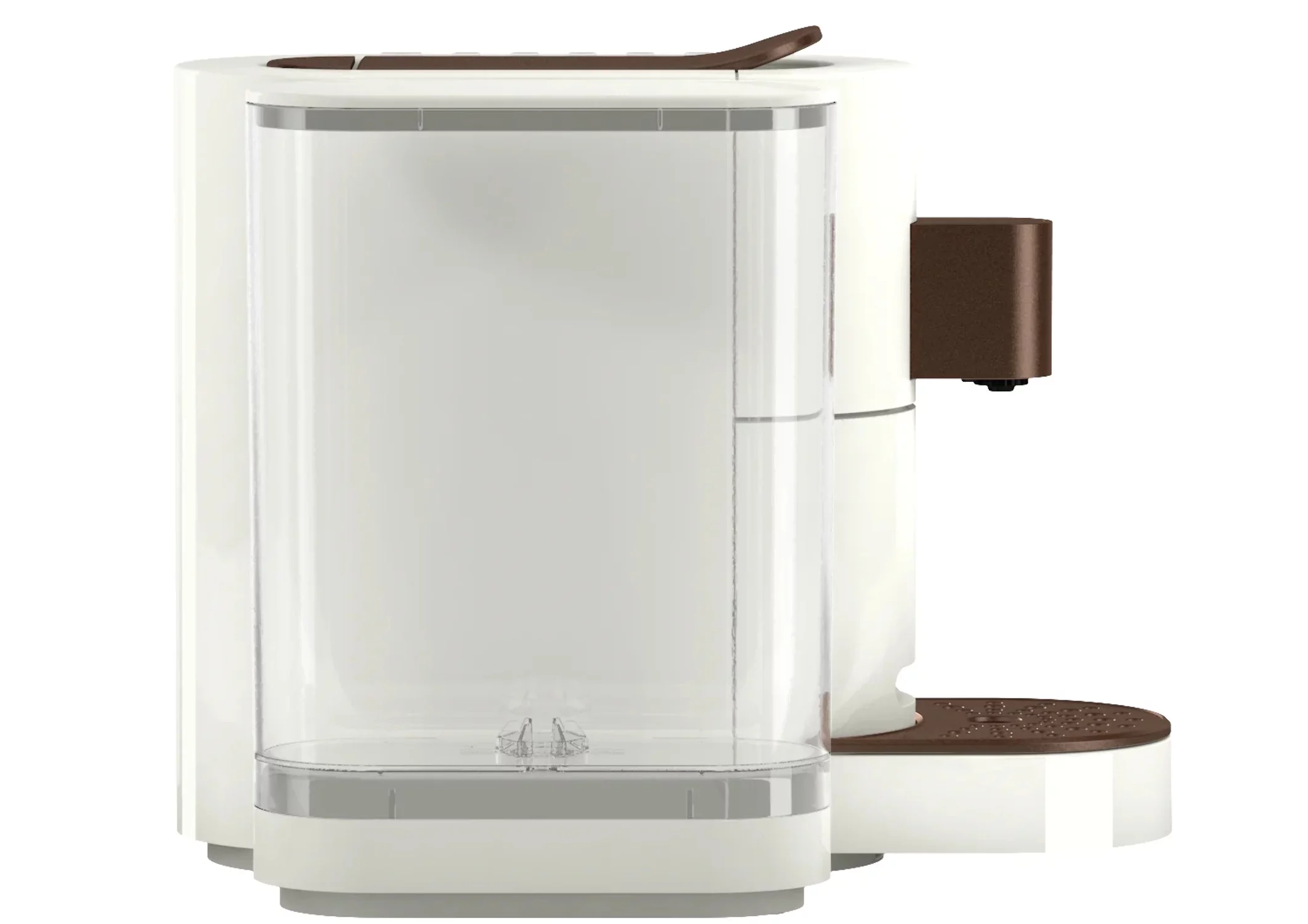 K-fee? Twins II Single Serve Coffee and Espresso Machine (White/Bronze) | Starbucks? Verismo* Compatible