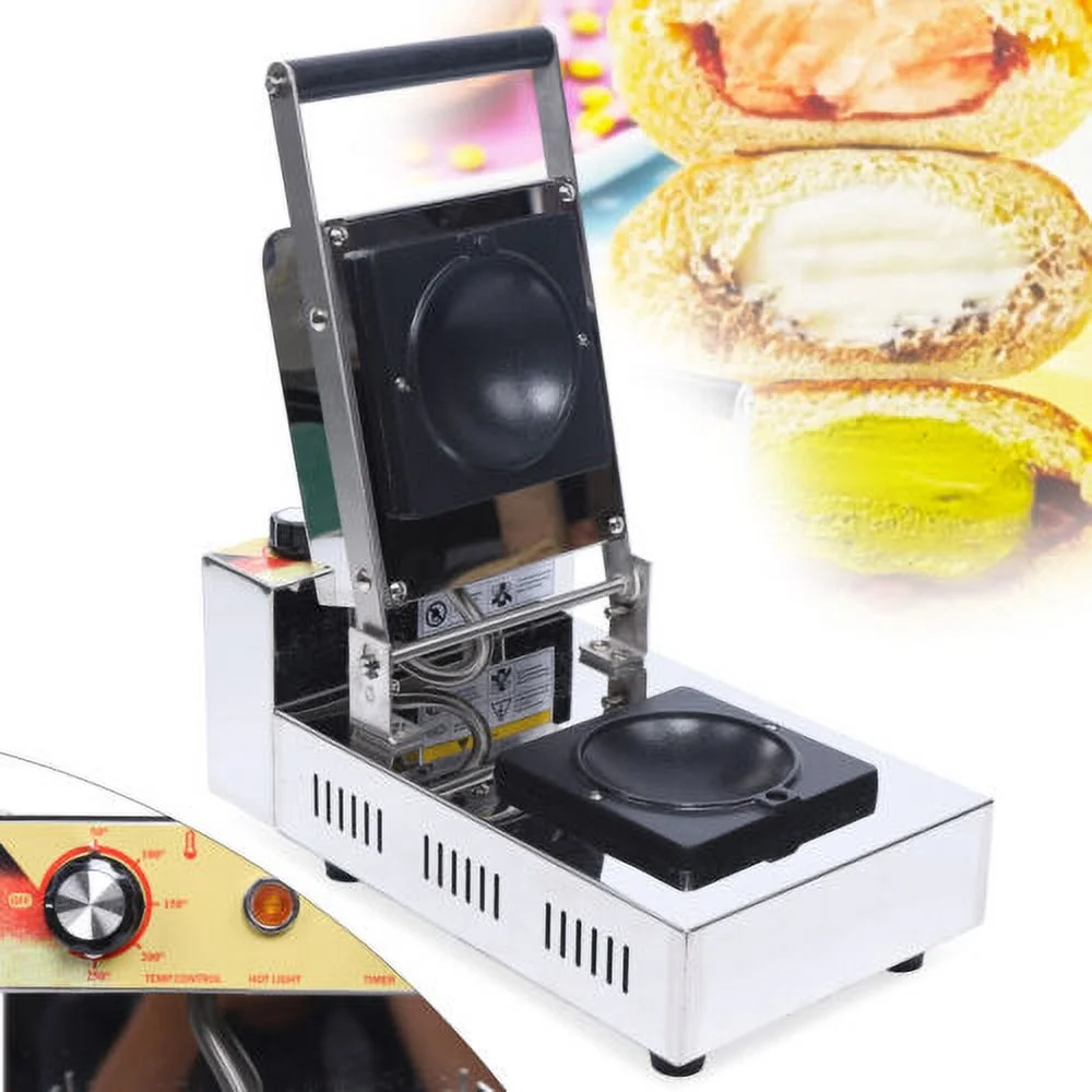 1000W Electric Sandwich Maker Commercial Waffle Panini Non stick Press Machine