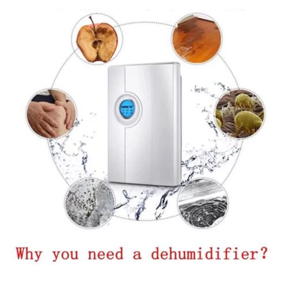CJC Electric Dehumidifier - Household Negative Ion Dehumidifier - with Drain Hose 322 Square Feet - for Home Bedroom Basement Kitchen Garage