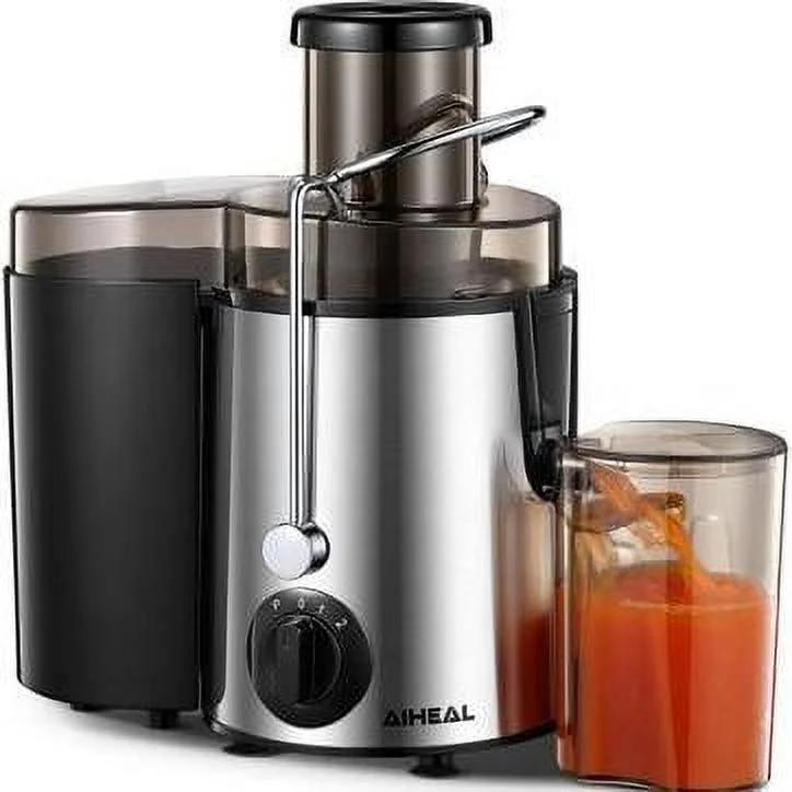 Juicer Machine with Enhanced Cut Disc 3 Speeds Centrifugal Extractor Juicer with Wide Mouth 3�� Feed Chute for Fruits and Veggies Anti-Drip Includes Cleaning Brush and Recipe BPA-Fre