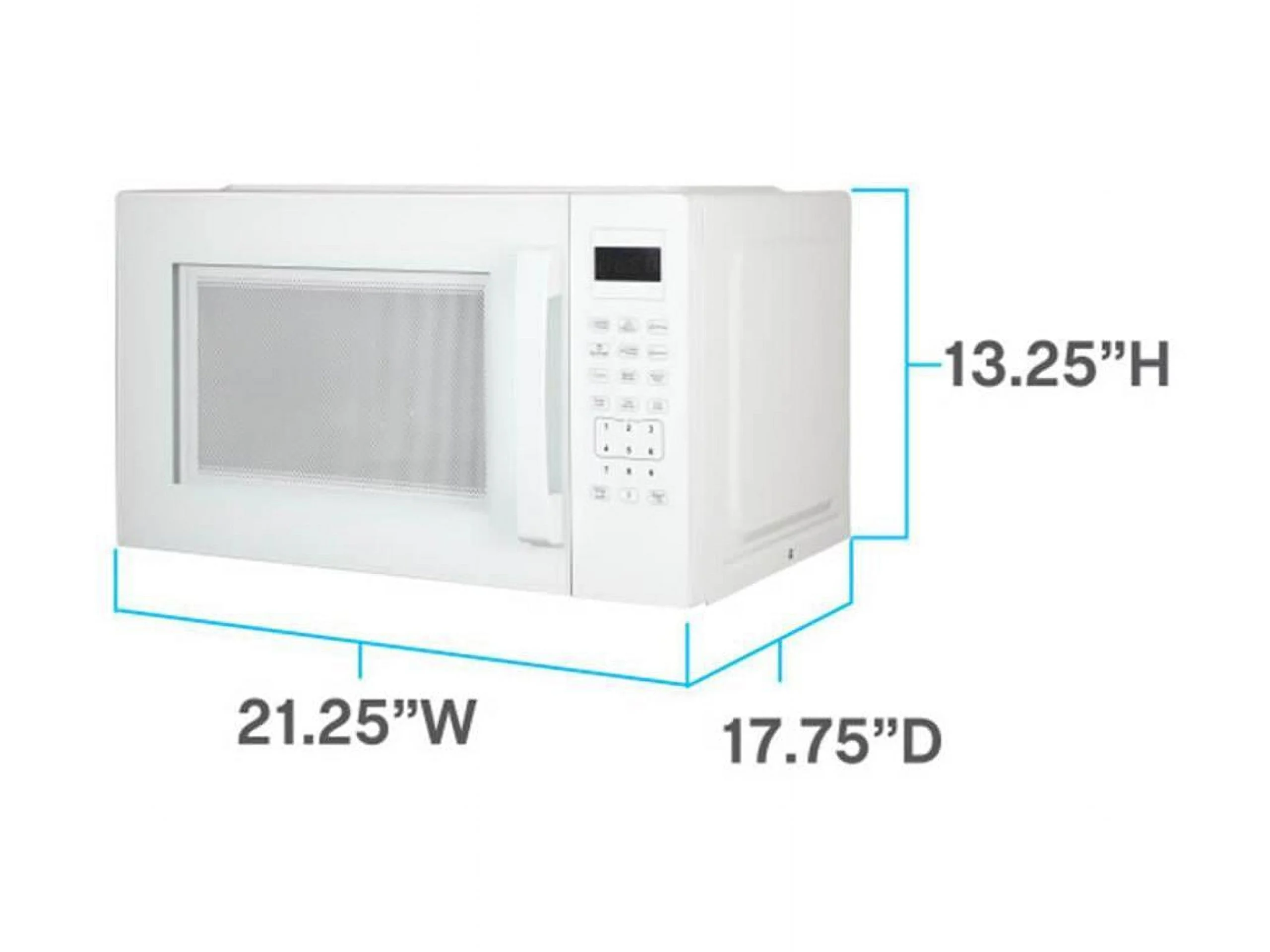 Avanti 1.4 Cu. Ft. White Countertop Microwave