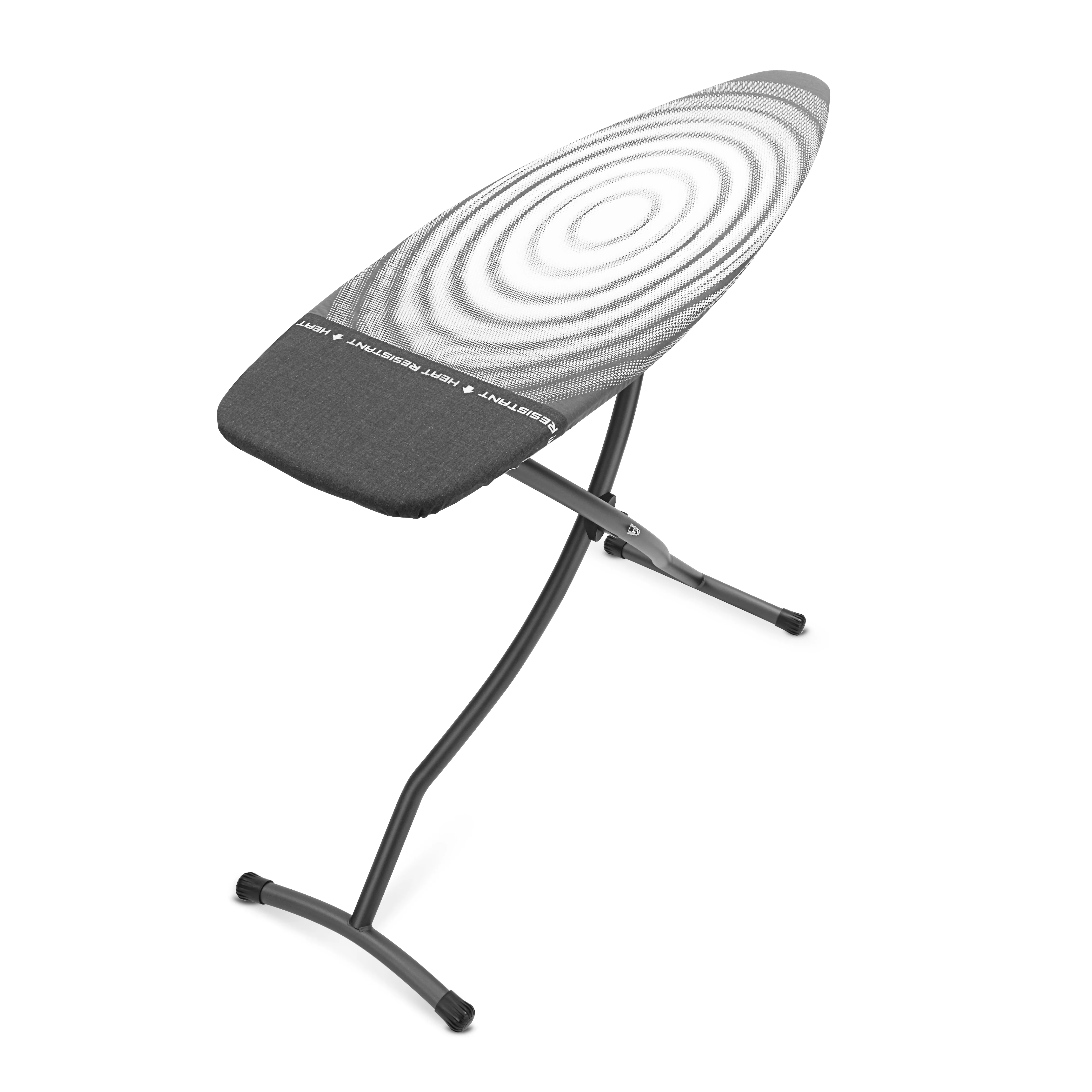 Brabantia Ironing Board D, 53 x 18 inches, Heat Resistant Parking Zone Titan Oval