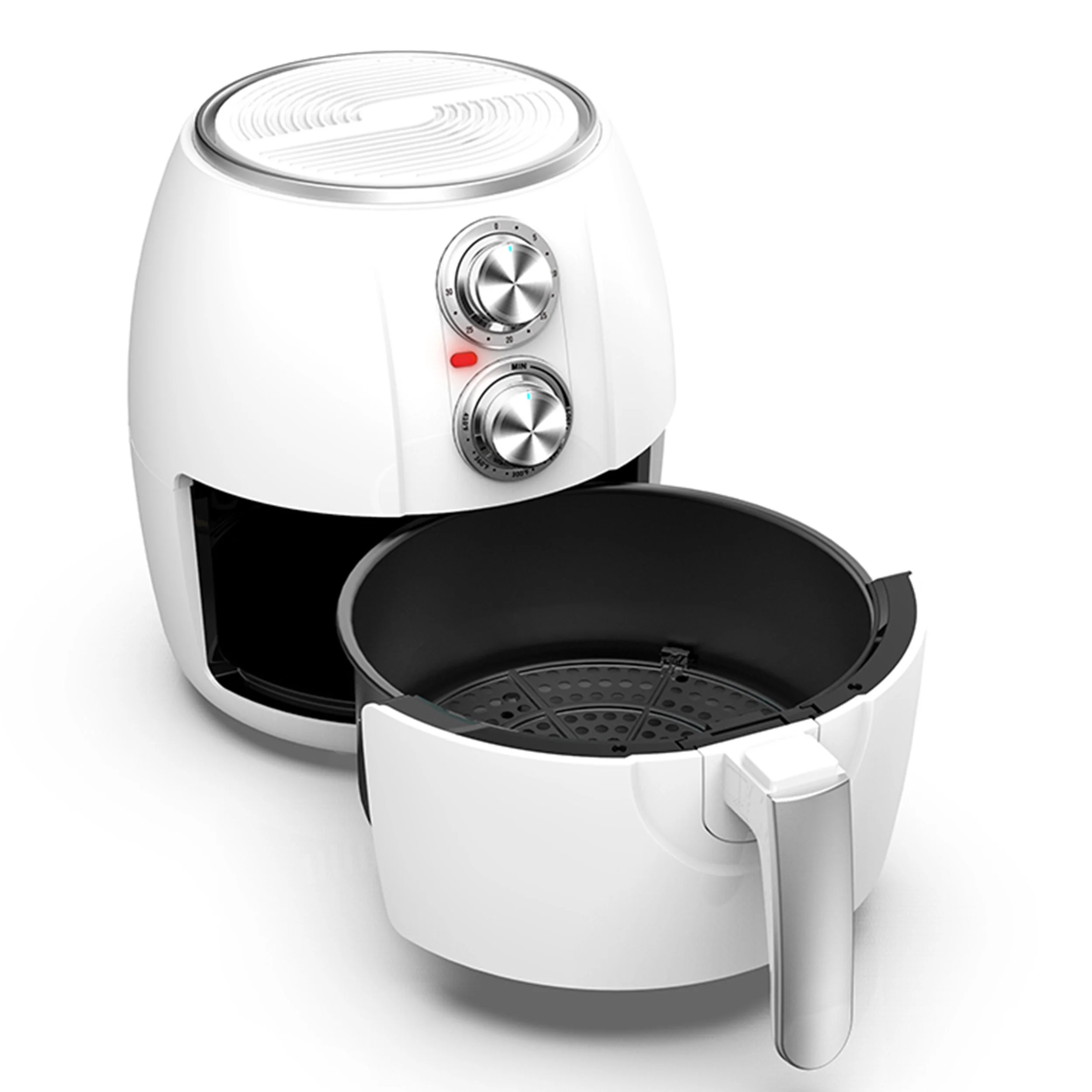 Brentwood 3.2-Qt. 1,200-Watt Electric Air Fryer with Timer and Temperature Control (White)