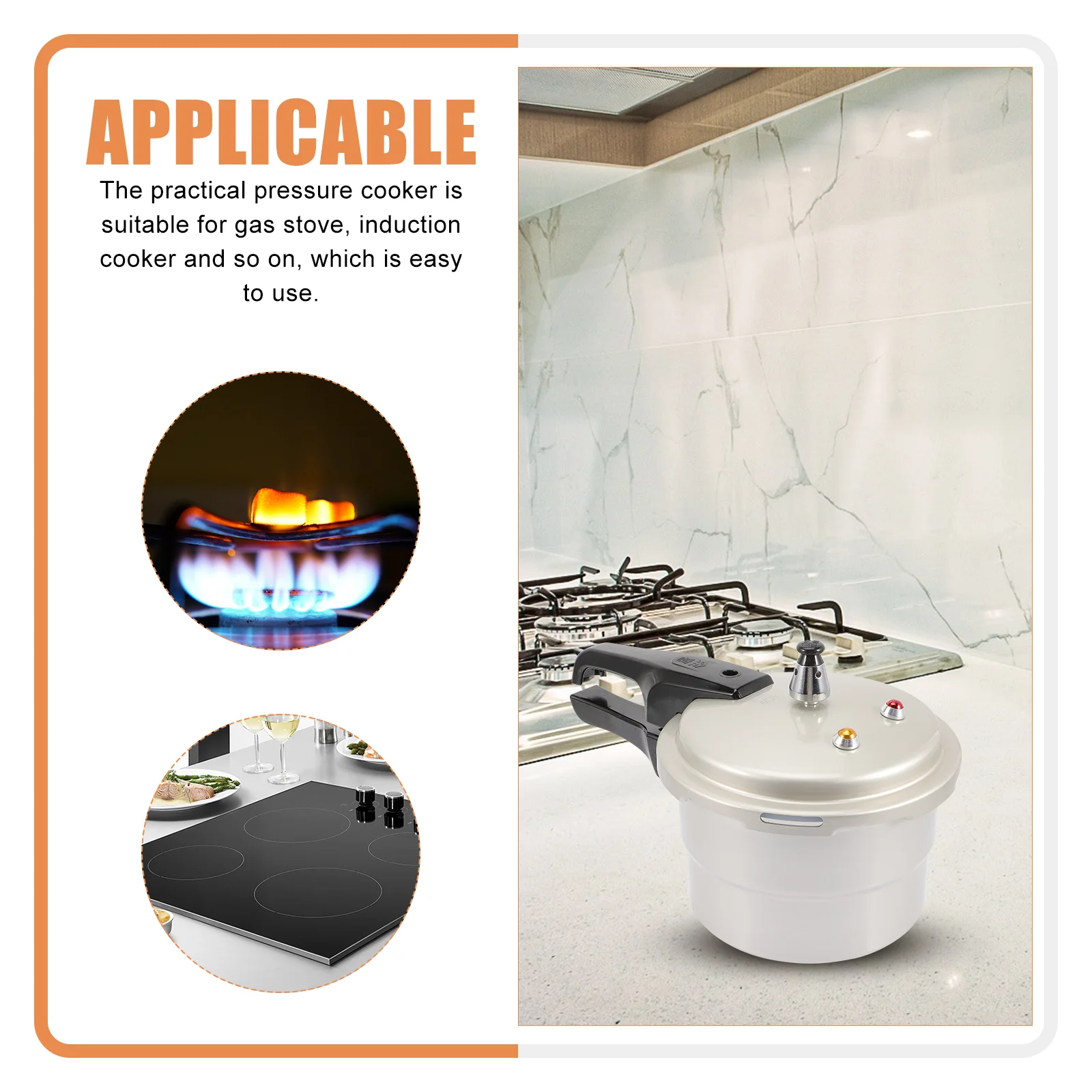 Household Pressure Cooker Kitchen Gas Stove Heavy Duty Pressure Pot