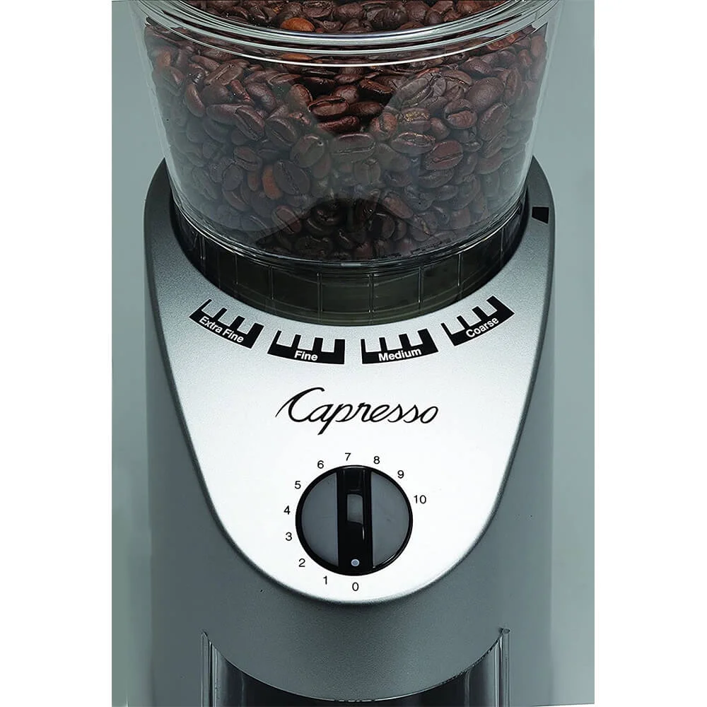 CAPRESSO 560.04 Silver 0.55 lb. Coffee Grinder