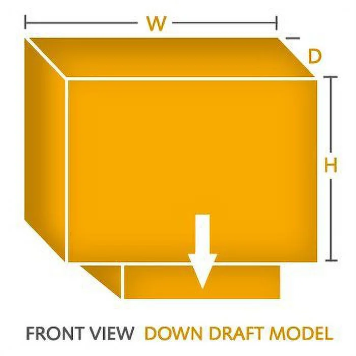 34'W x 34'D x 36'H Down Draft Heavy Duty Canvas Cover for Evaporative Swamp Cooler (34 x 34 x 36)