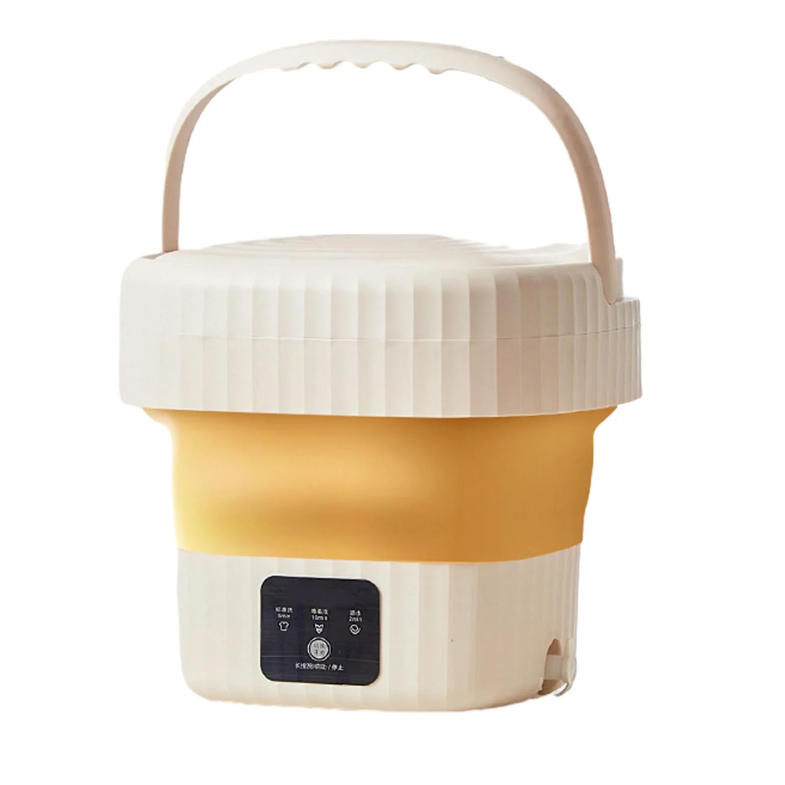 Foldable Mini Washing Machine, Small Bucket Washer, Folding Washing Machine Gifts for Family 6L orange