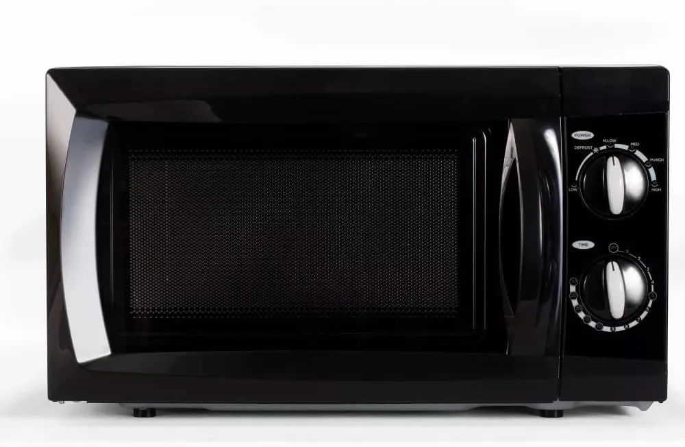 JAL Countertop Microwave Oven 0.6 cu. ft. 600 W, Rapid Cook, End of Cook Signal, Level 6 Microwave Power - Black