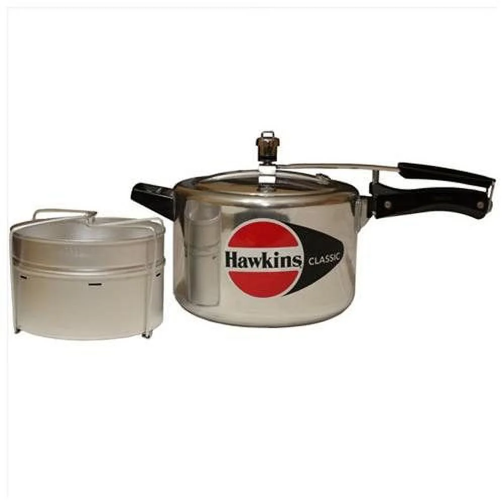 Hawkins B21 Classic Aluminum Pressure Cooker with Separator - 5 Litres