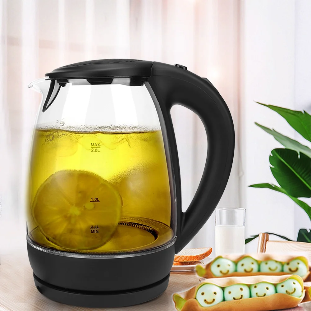Household Glass Electric Kettle Glass Boiler Water Heater Automatic Power Off EU Plug 220-240V