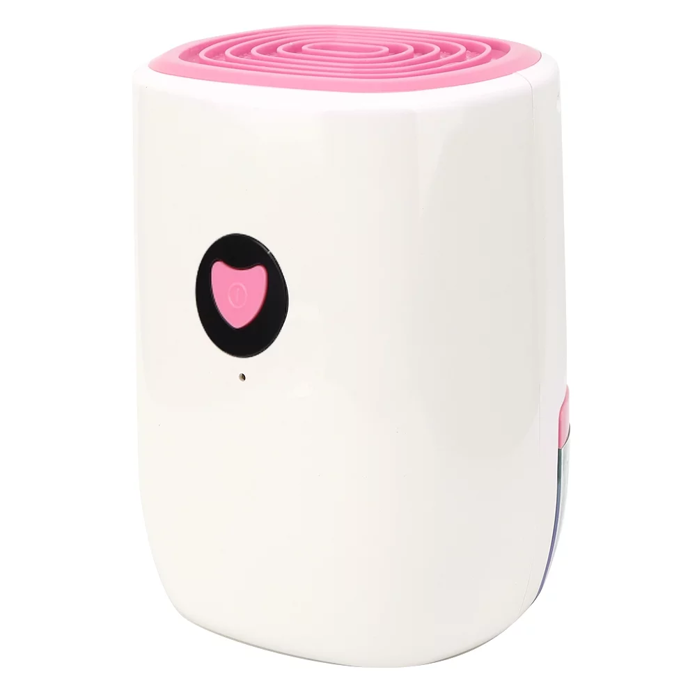 clearance Electric Mini Dehumidifier Basement Dehumidification Machine Home Equipment 100?240VPink UK Plug