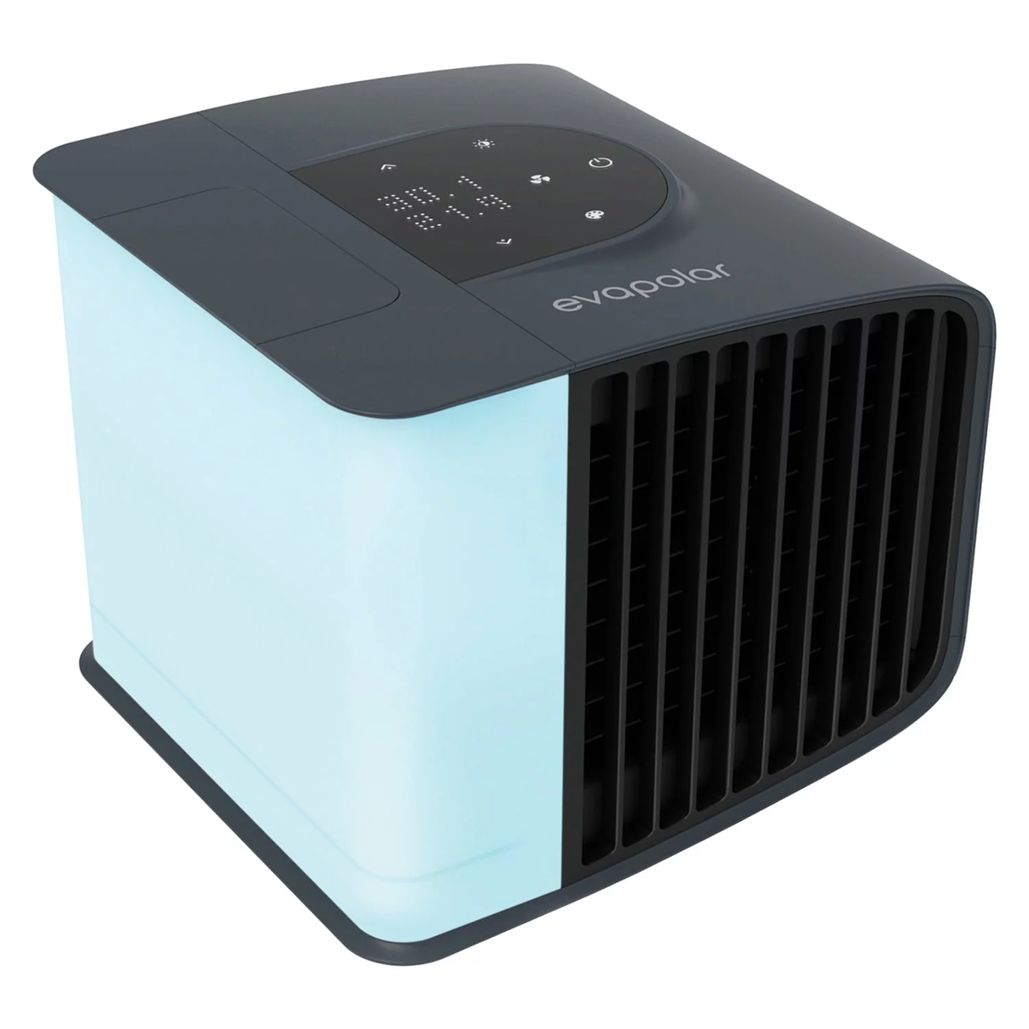 Evapolar evaSMART Personal Portable Air Cooler, Evaporative Mini Air Cooler, Portable Air Conditioner, Humidifier, Alexa Support and Mobile App, USB Connectivity and LED Light, 1300 ml