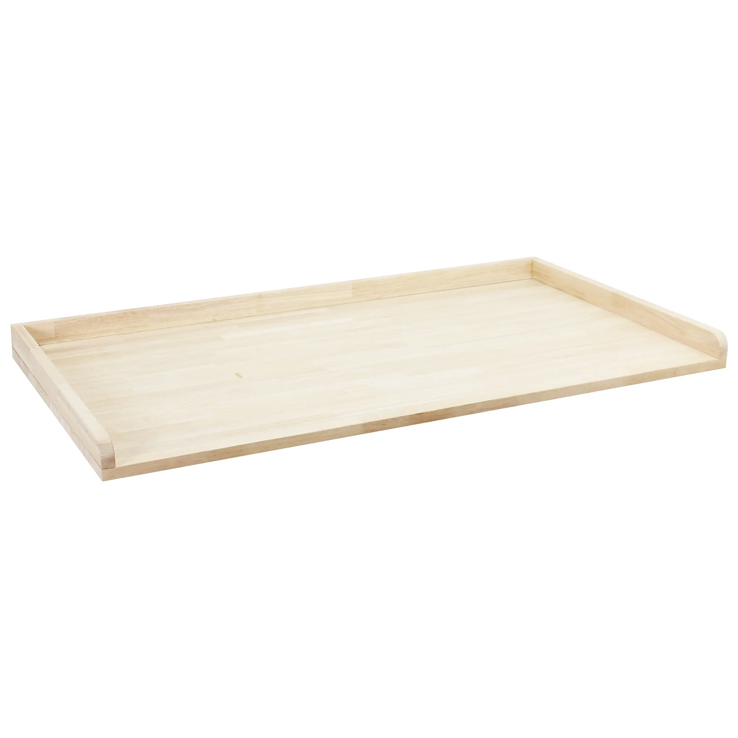 Countertop for Washer Dryer - Lacquered Butcher Block with Edge Rails - 30' Depth x 54' Width