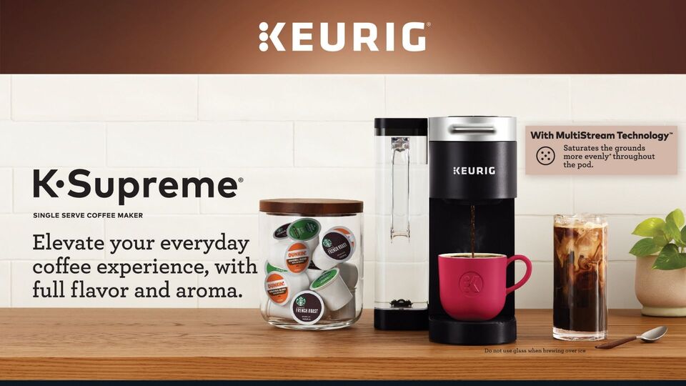 Keurig K-Supreme Single-Serve K-Cup Pod Coffee Maker, White