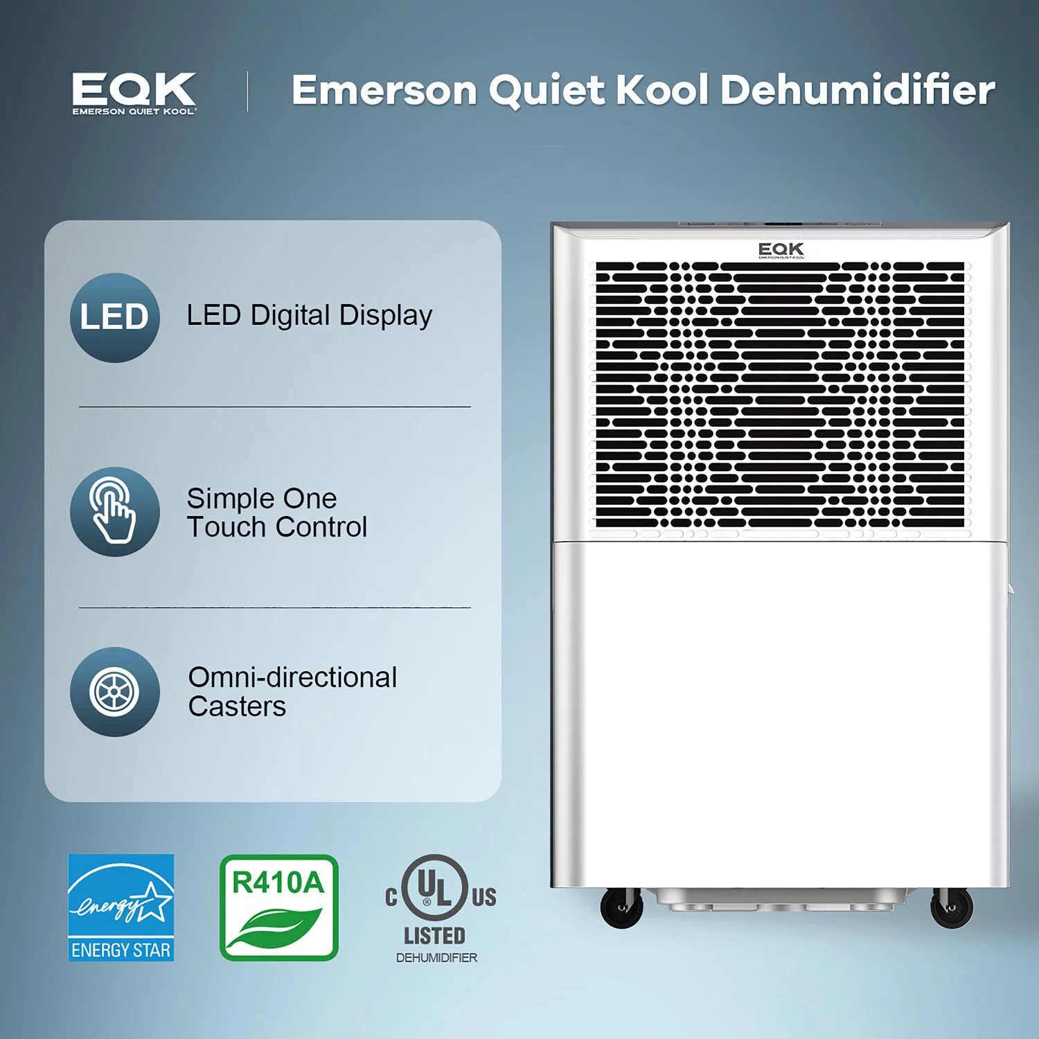 Emerson Quiet Kool 25-Pint Energy Star Quiet Portable Dehumidifier up to 1500 Sq. ft.