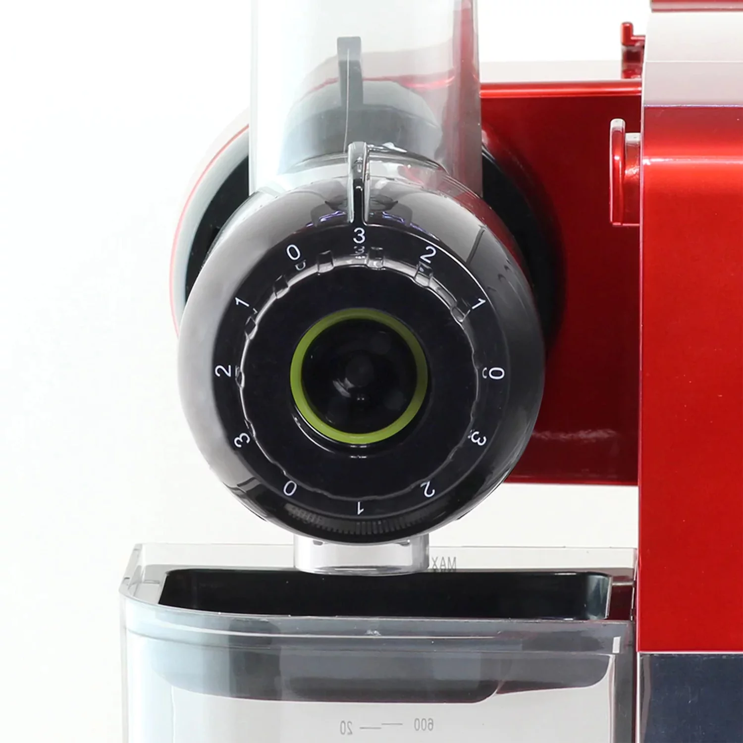 JCUBE500RD Omega? Cold Press 365? Masticating Slow Juicer with OnBoard Storage, Red
