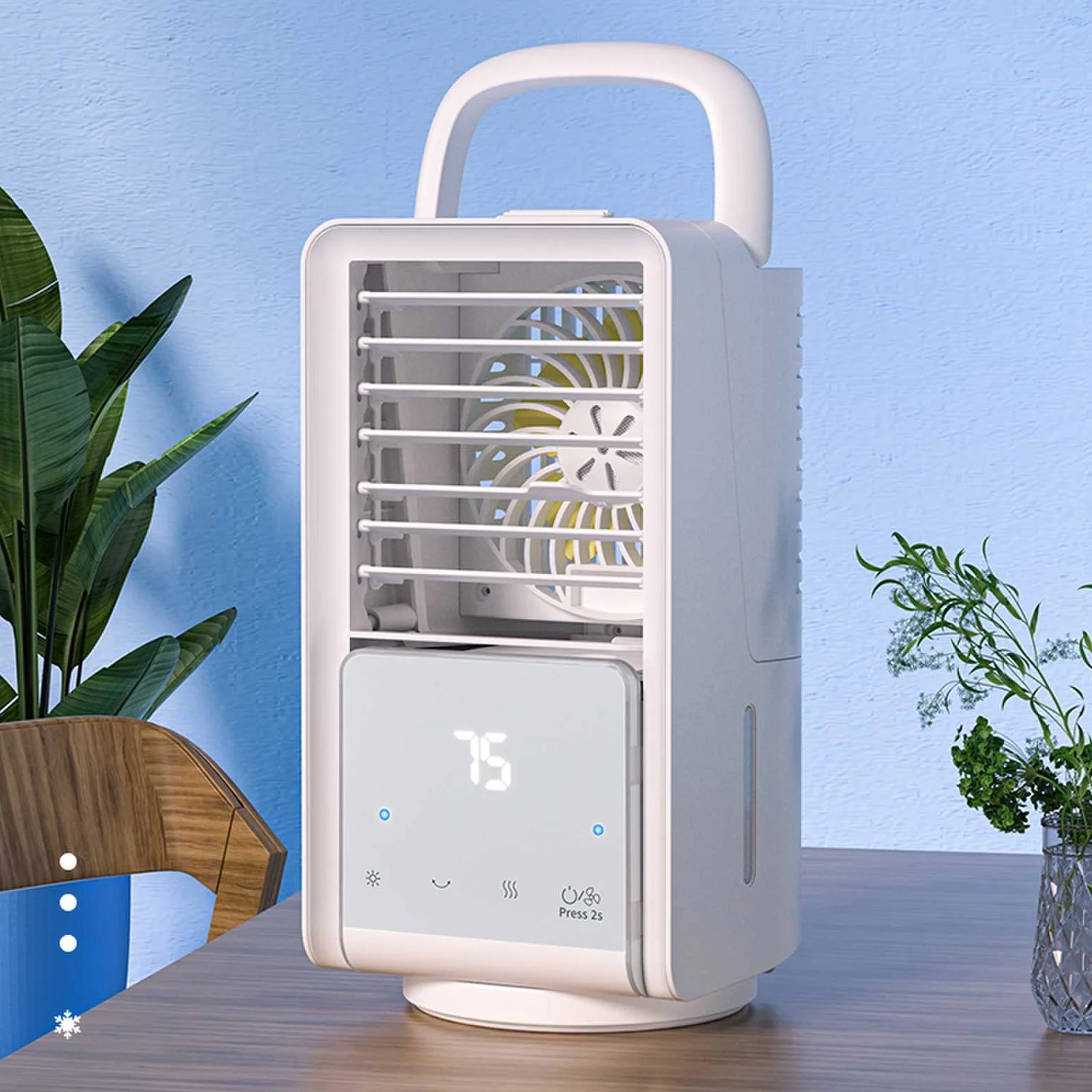 Cooling Fans For Bedroom Cooler Mini Fan USB Charging Spray Cooler Mini Conditioner Portable Humidification Desktop Fan Cooler Humidifier Desktop Air Conditioner