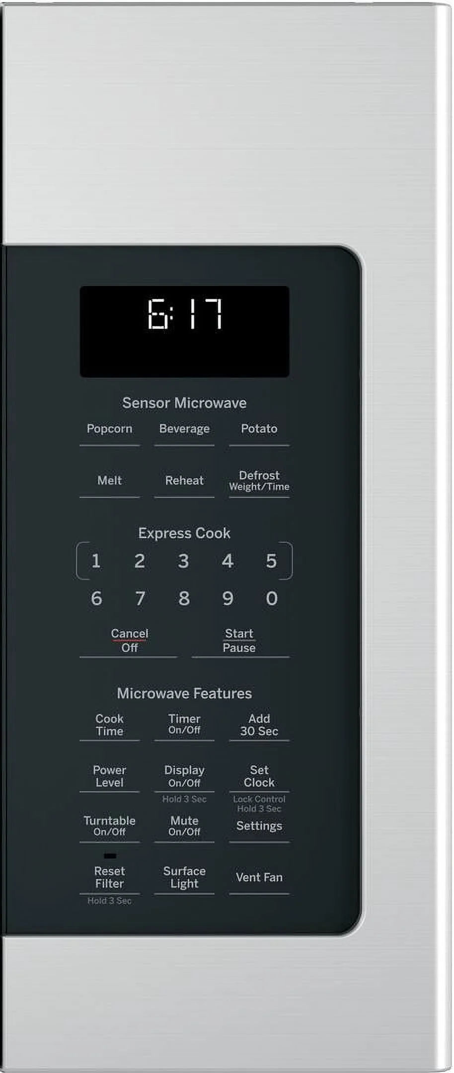GE 1.7 Cu. Ft. Over-the-Range Sensor Microwave Oven, Stainless Steel
