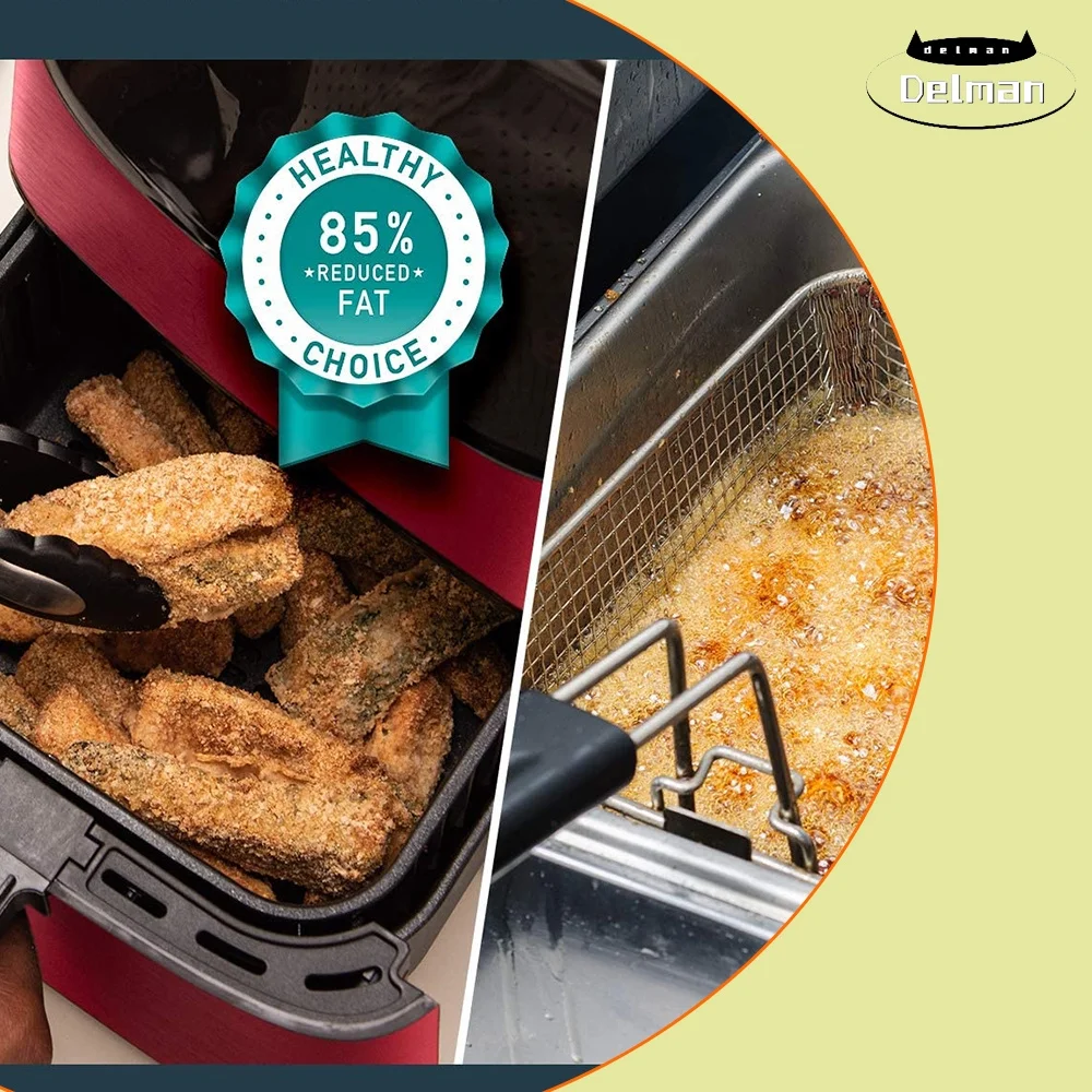 Air Fryer Max XL with 100 Recipes Electric Hot Oven Oilless Cooker LED Touch Screen