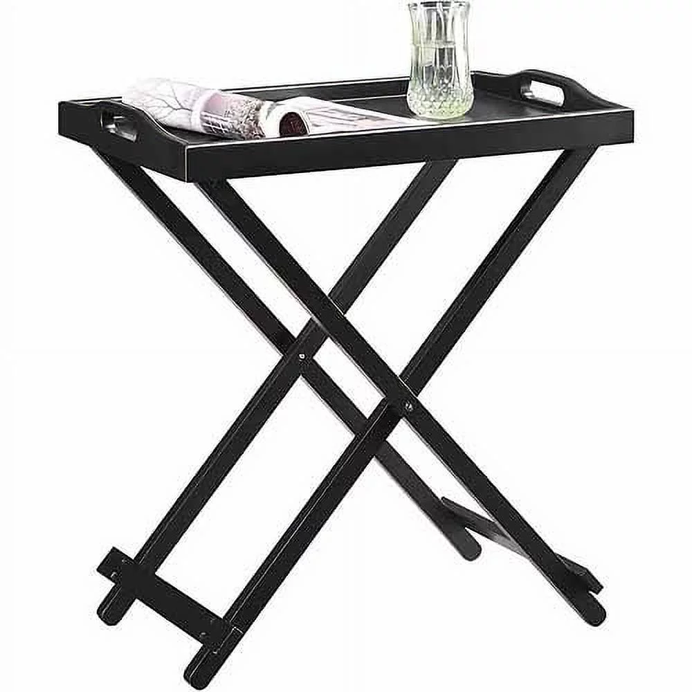 Convenience Concepts Designs2Go Folding Tray Table, Black