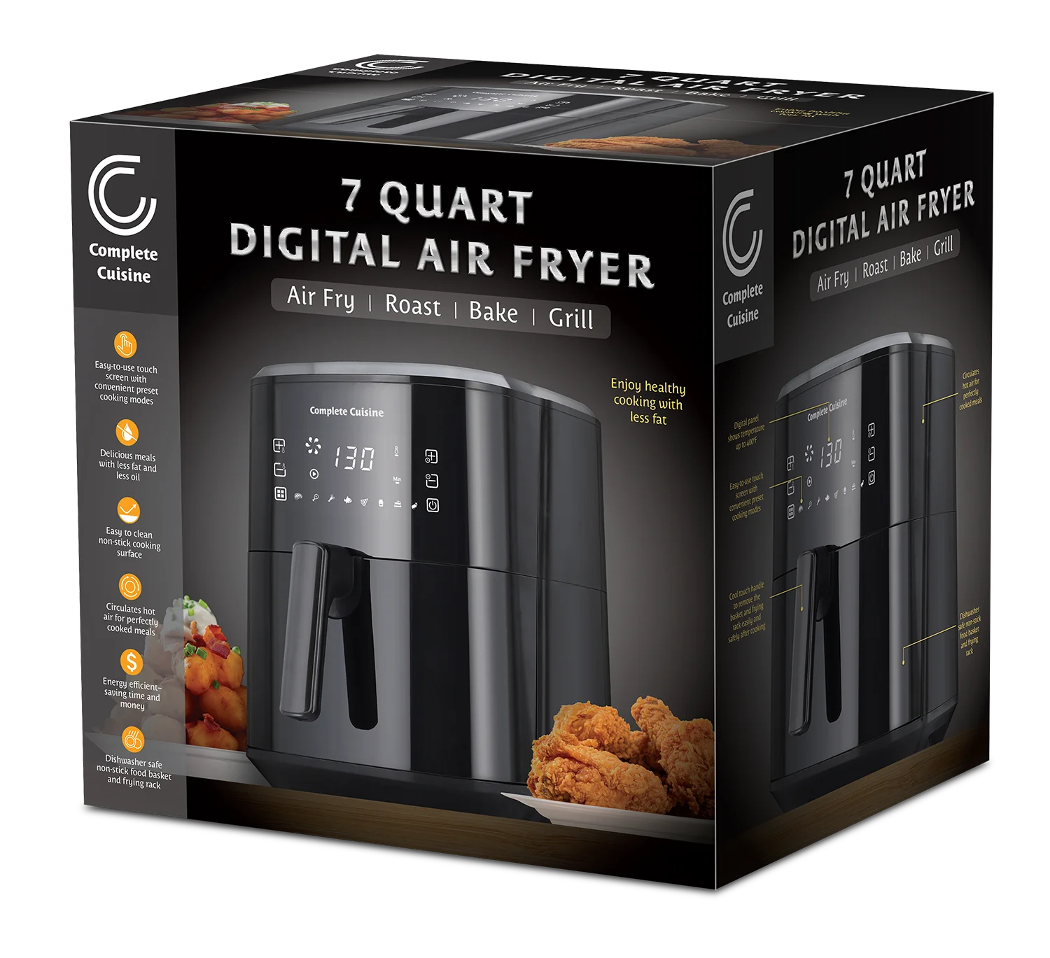 Complete Cuisine 7 Quart Digital Air Fryer