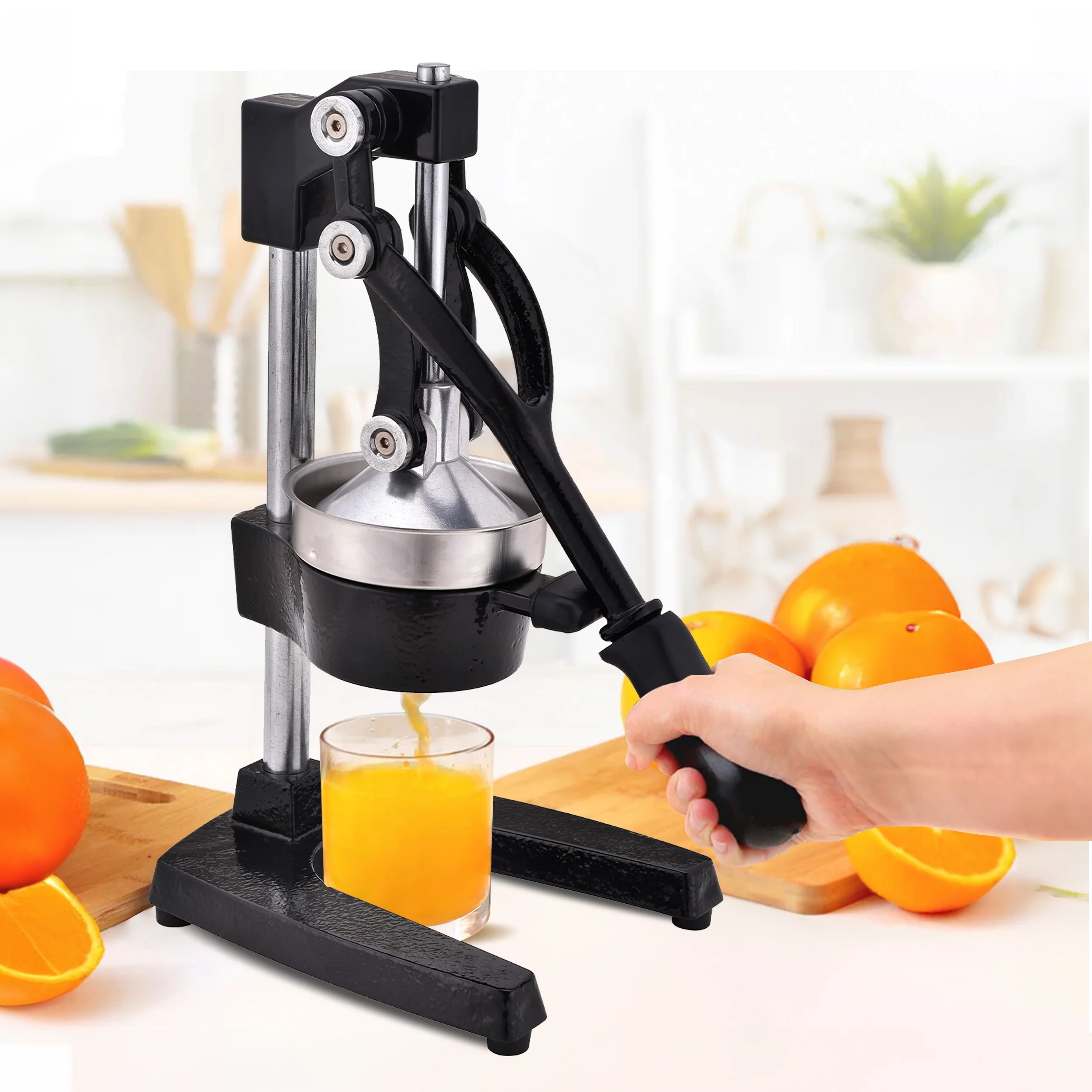 Courant Cast Iron Citrus Juicer, Hand Juicer, Orange Juice Squeezer