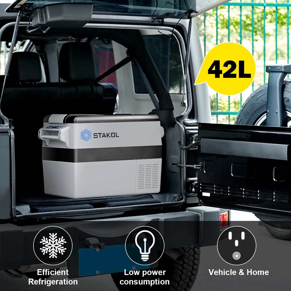 44 Quarts Portable Electric Car Cooler Refrigerator/Freezer Compressor Camping