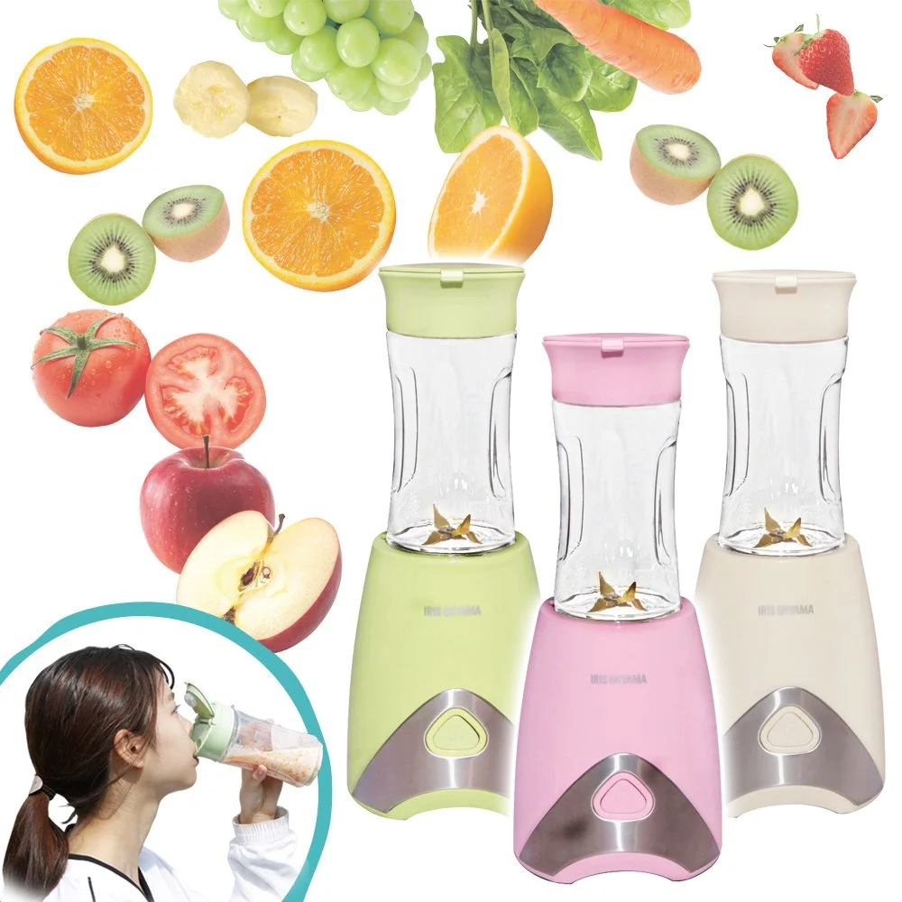 Iris Ohyama Bottle Blender 330ml Pink PBB-330-P
