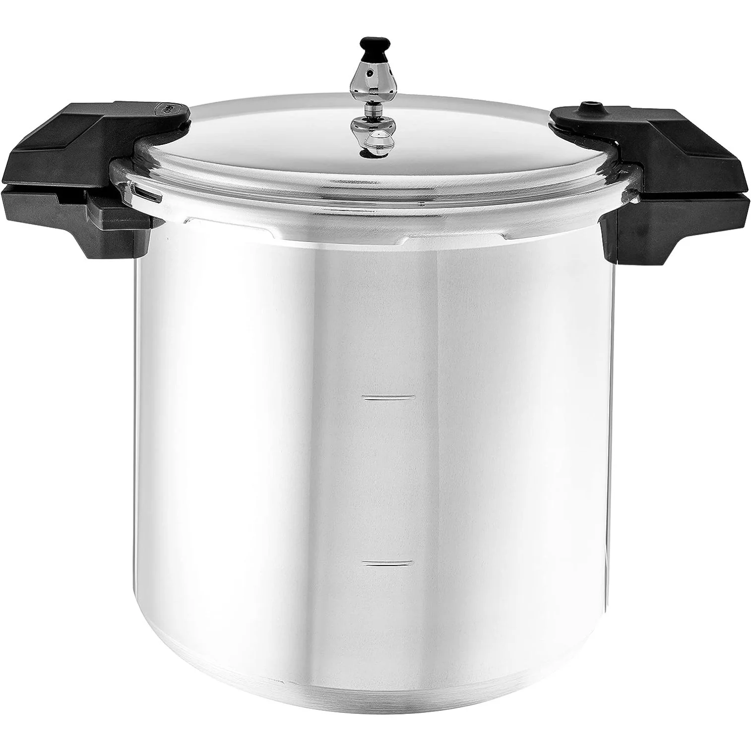 HTYSUPPLY - 7114000221 HTYSUPPLY 92122A Polished Aluminum 5 / 10 / 15-PSI Pressure Cooker / Canner Cookware, 22-Quart, Silver