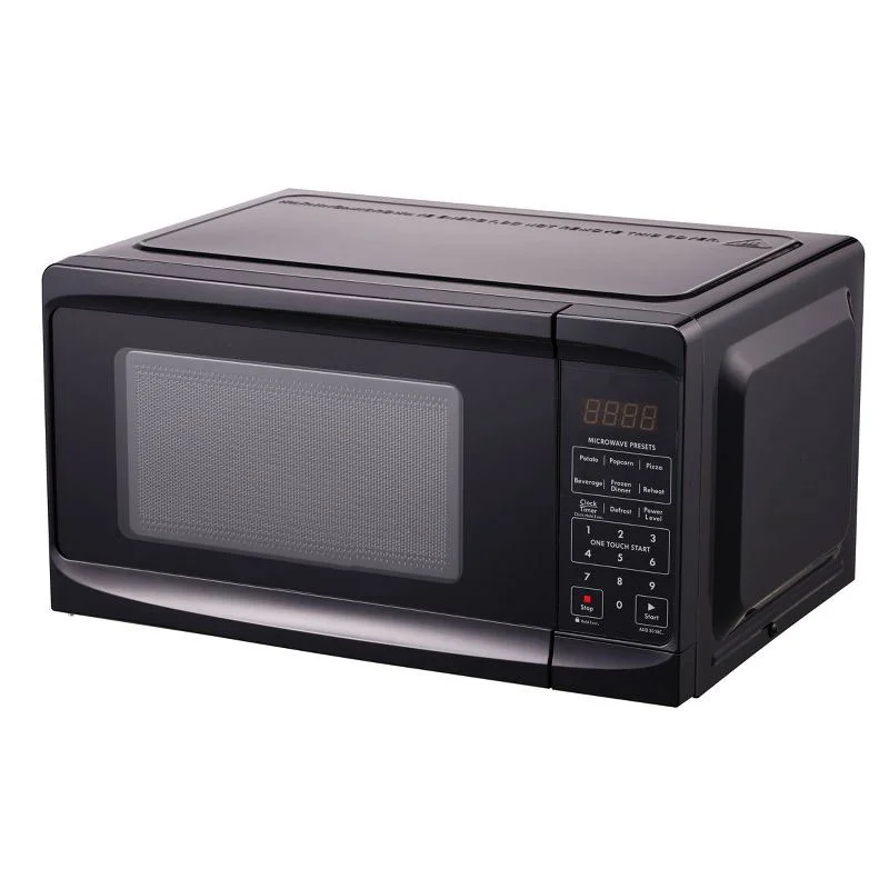 JAL 0.7 cu. ft. Compact Countertop Microwave Oven, 700 Watts with 6 Preset Menus and 10 Power Levels - Ideal for Kitchen, Bedroom or Office.