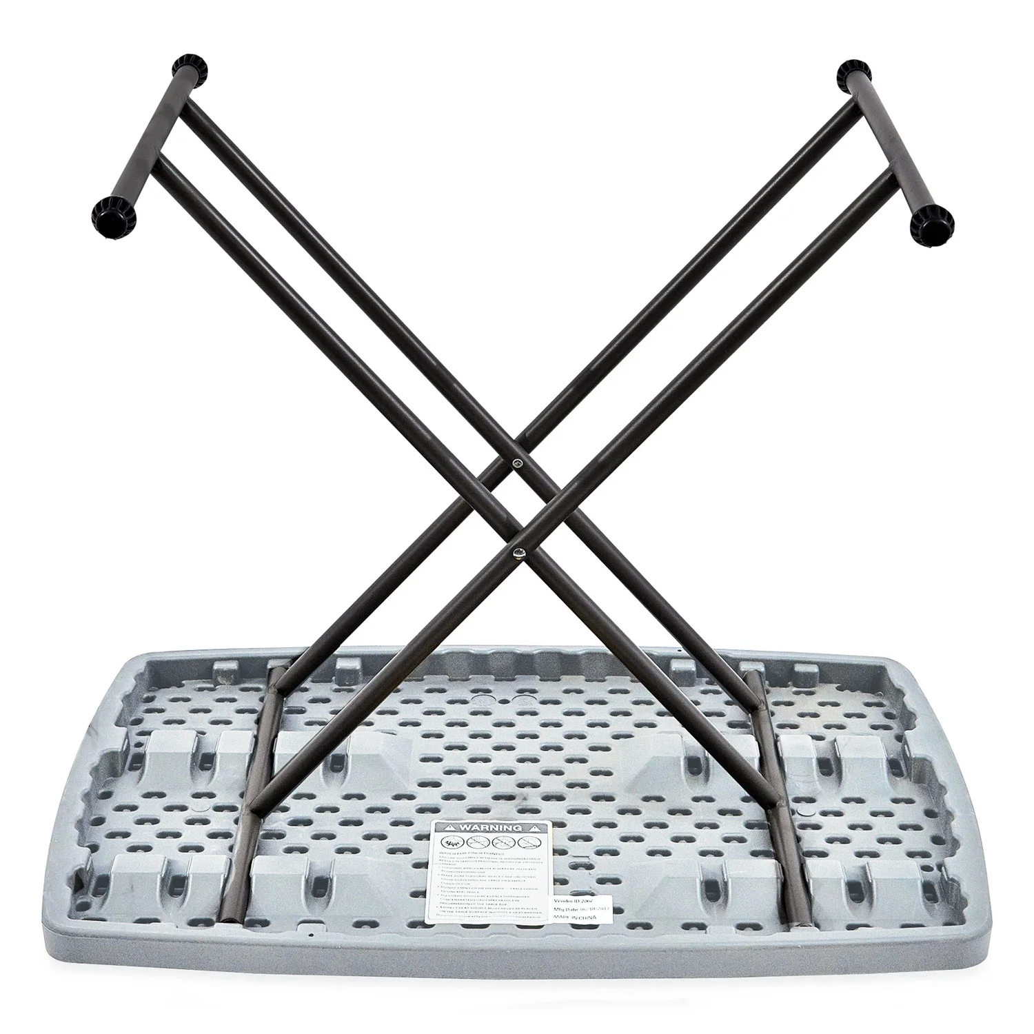 Iceberg IndestrucTable Classic Personal Folding Table, 30 x 20 x 25 to 28 High, Charcoal