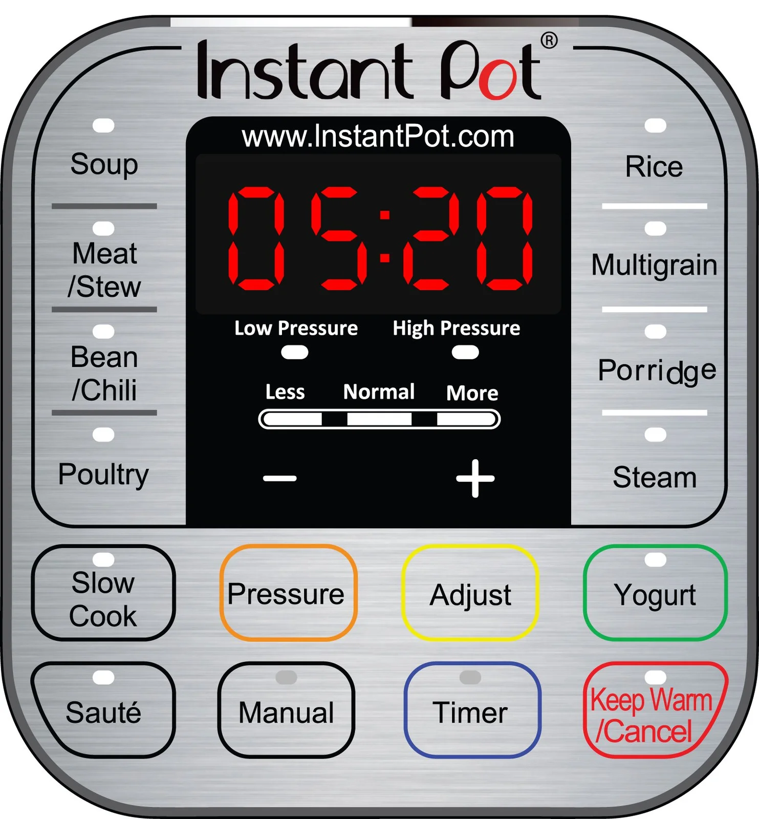 Instant Pot IP-DUO80 8 Qt 7-in-1 Multi Use Programmable Pressure Cooker, Rice Cooker, Sliver, Black