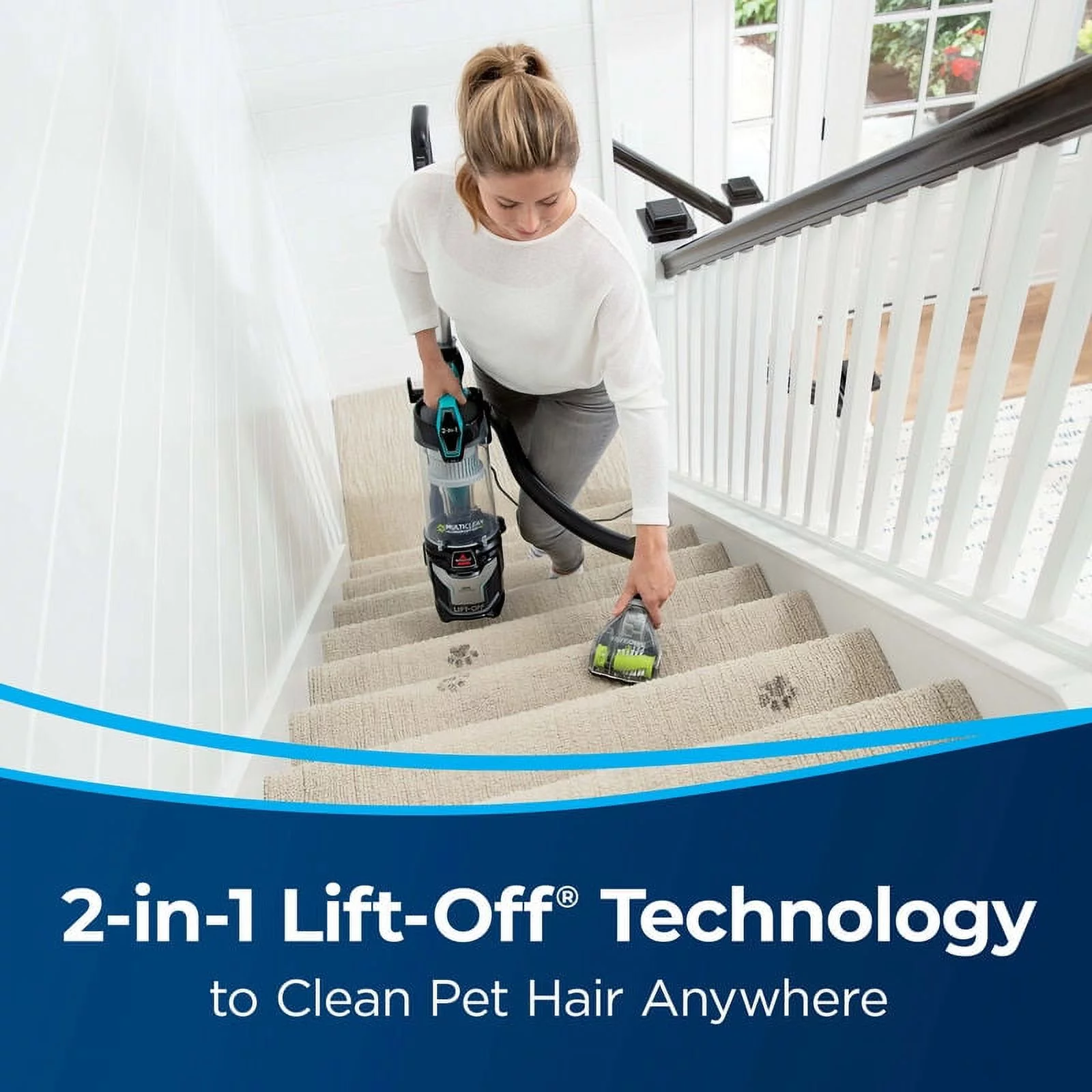 BISSELL MultiClean Allergen Lift-Off? Pet, Bagless Vacuum, 2852, Floor
