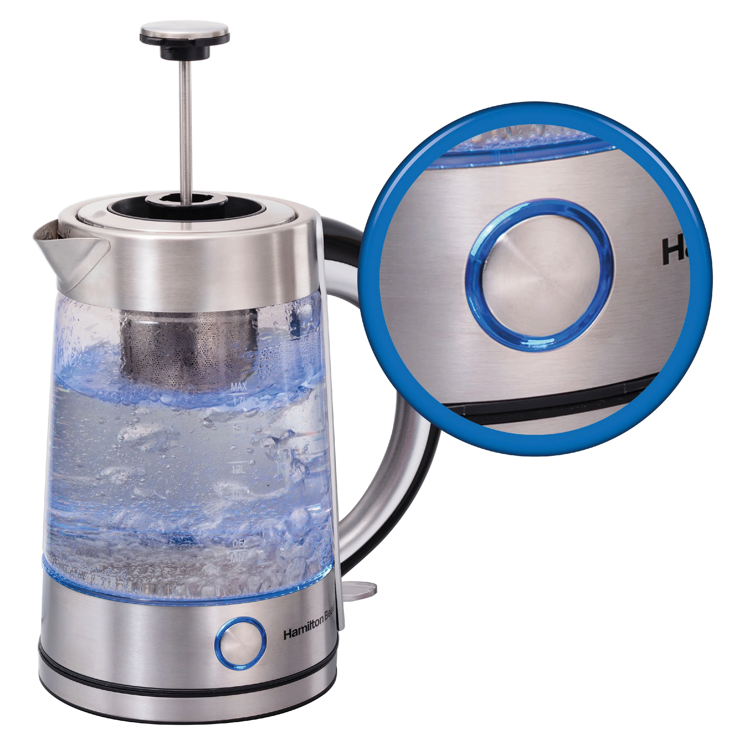 Hamilton Beach Tea Steeping Glass Kettle | Model# 40868