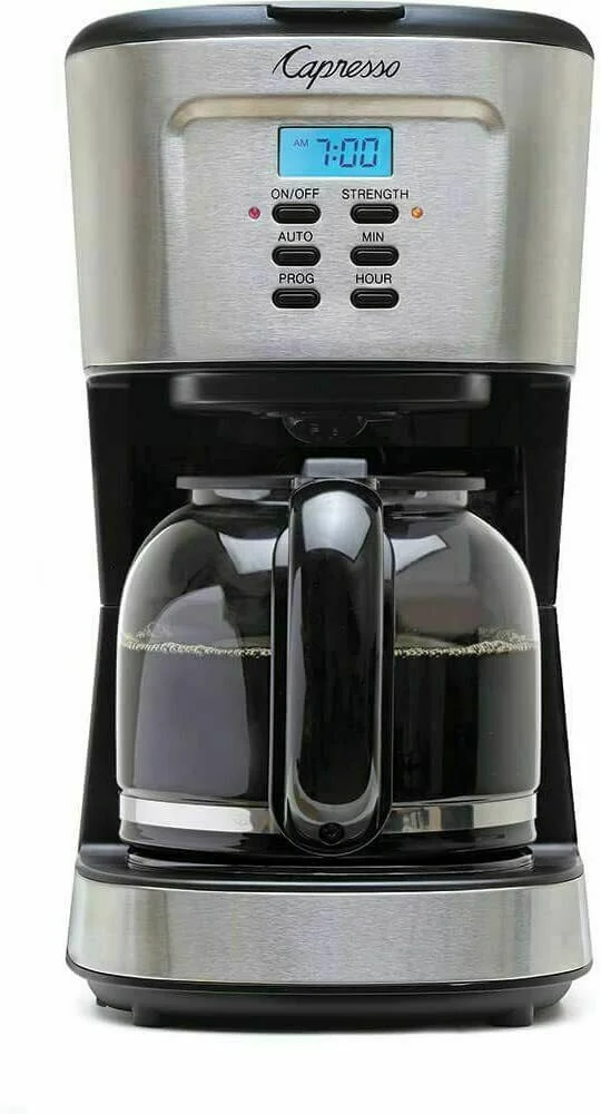 Capresso 12-Cup Programmable Coffee Maker, Stainless Steel