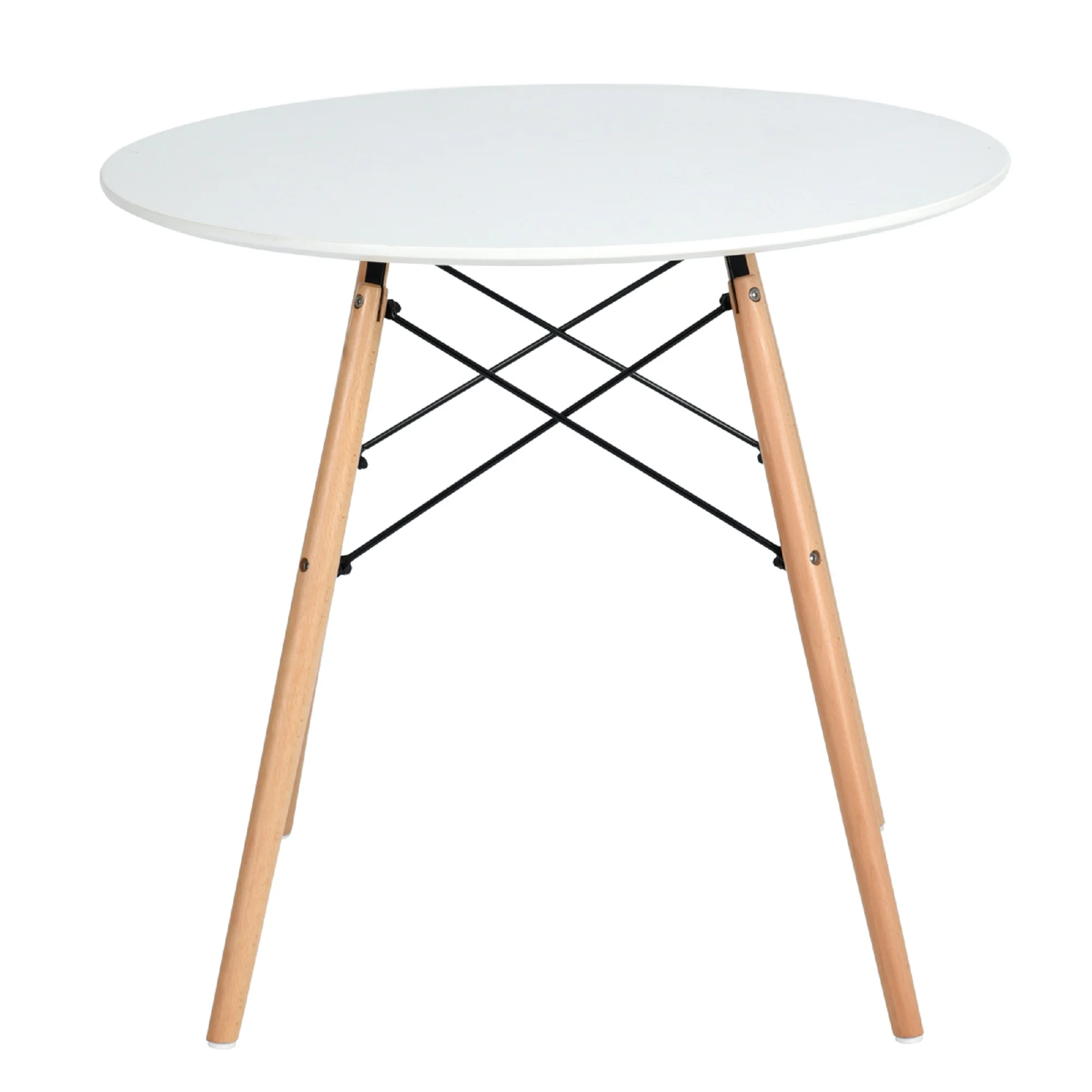 31.5' Round Dining Table for 2 to 4 People, White