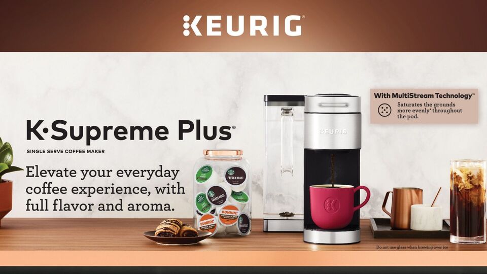 Keurig K-Supreme Plus Steel Single-Serve K-Cup Pod Coffee Maker