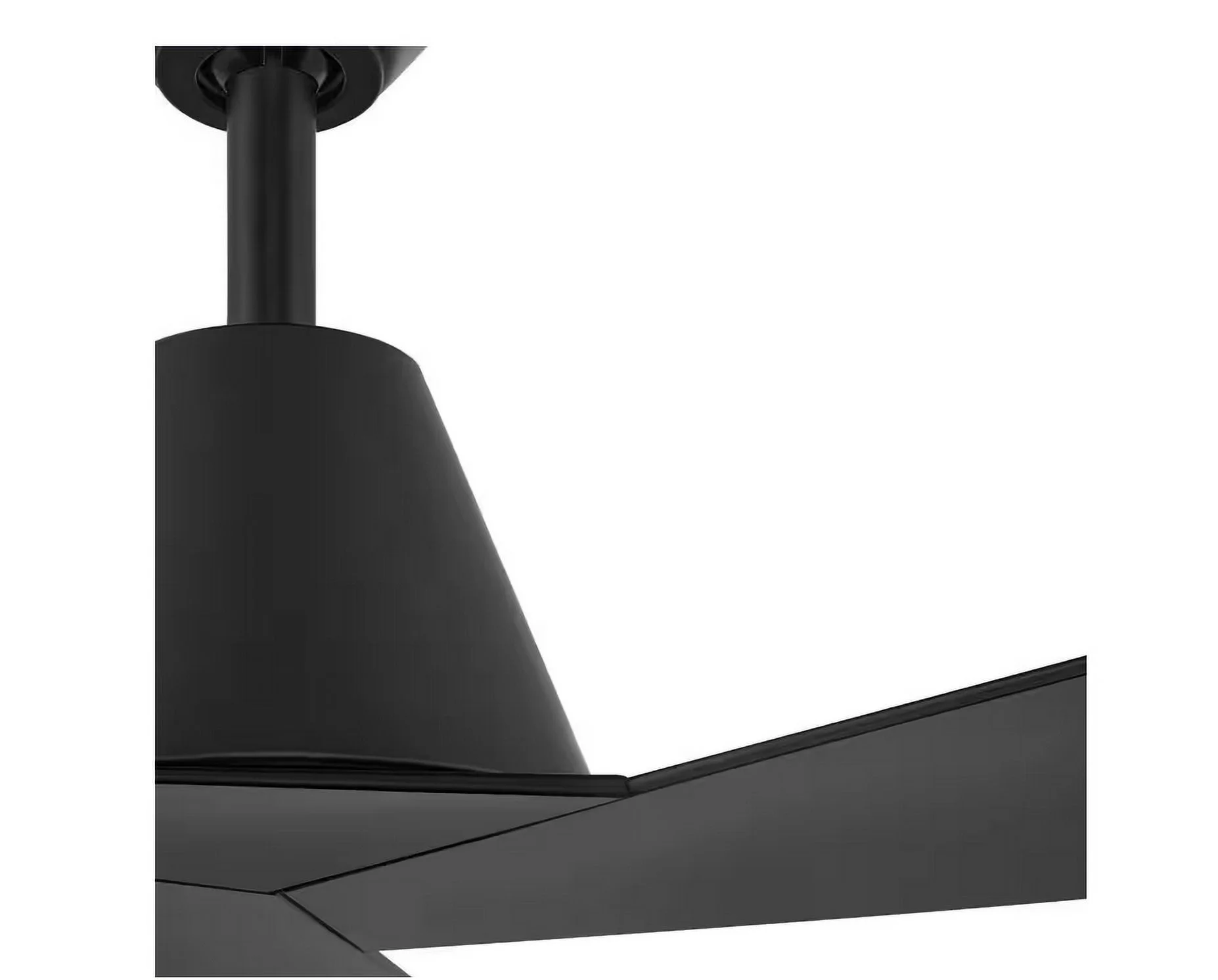 Home Decorators Collection Easton 52 in. Indoor/Outdoor Matte Black with Matte Black Blades Ceiling Fan with Remote Included
